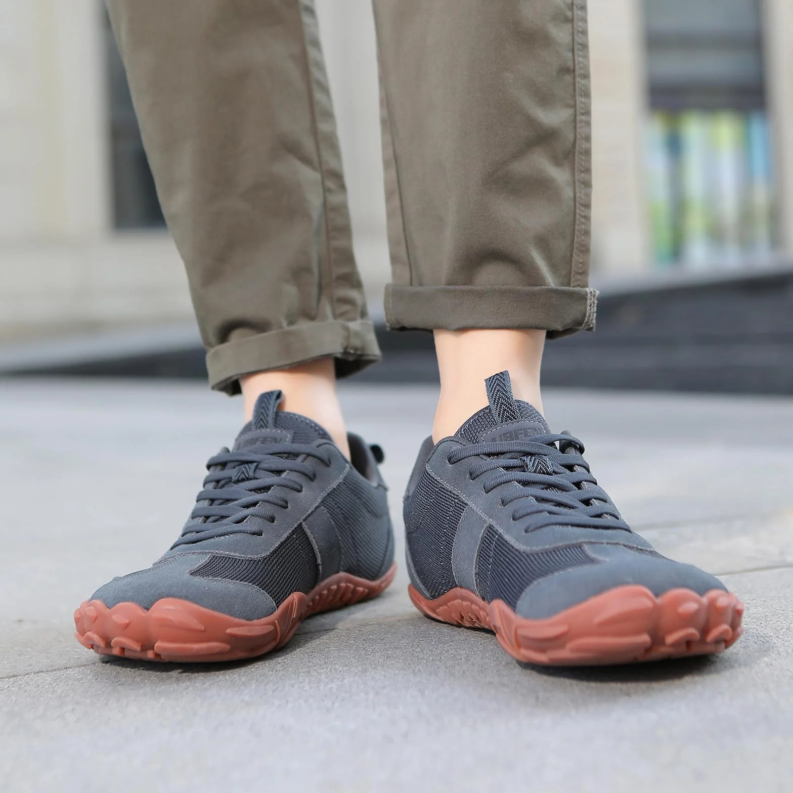 UBFEN Zapatillas Barefoot Hombre Mujer Minimalistas Zapatillas de Deporte Ligeras Comodidad para Trail Running Senderismo y Gym