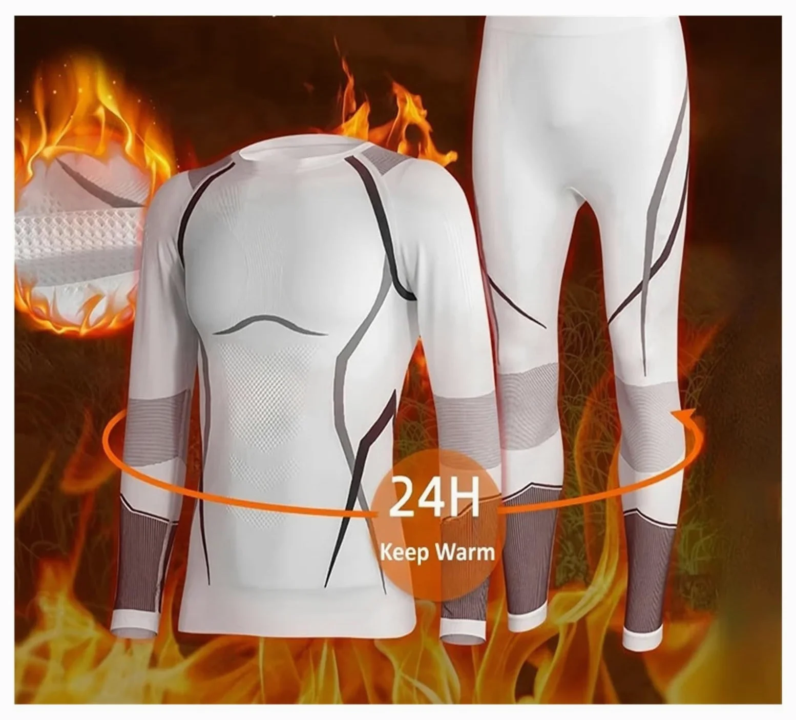 Conjunto TéRmico Transpirable Ropa Conjuntos de ropa interior térmica de esquí for hombre y mujer, chándal de secado rápido, transpirable, for esquí, snowboard, invierno Para El FríO Invierno, Deporte