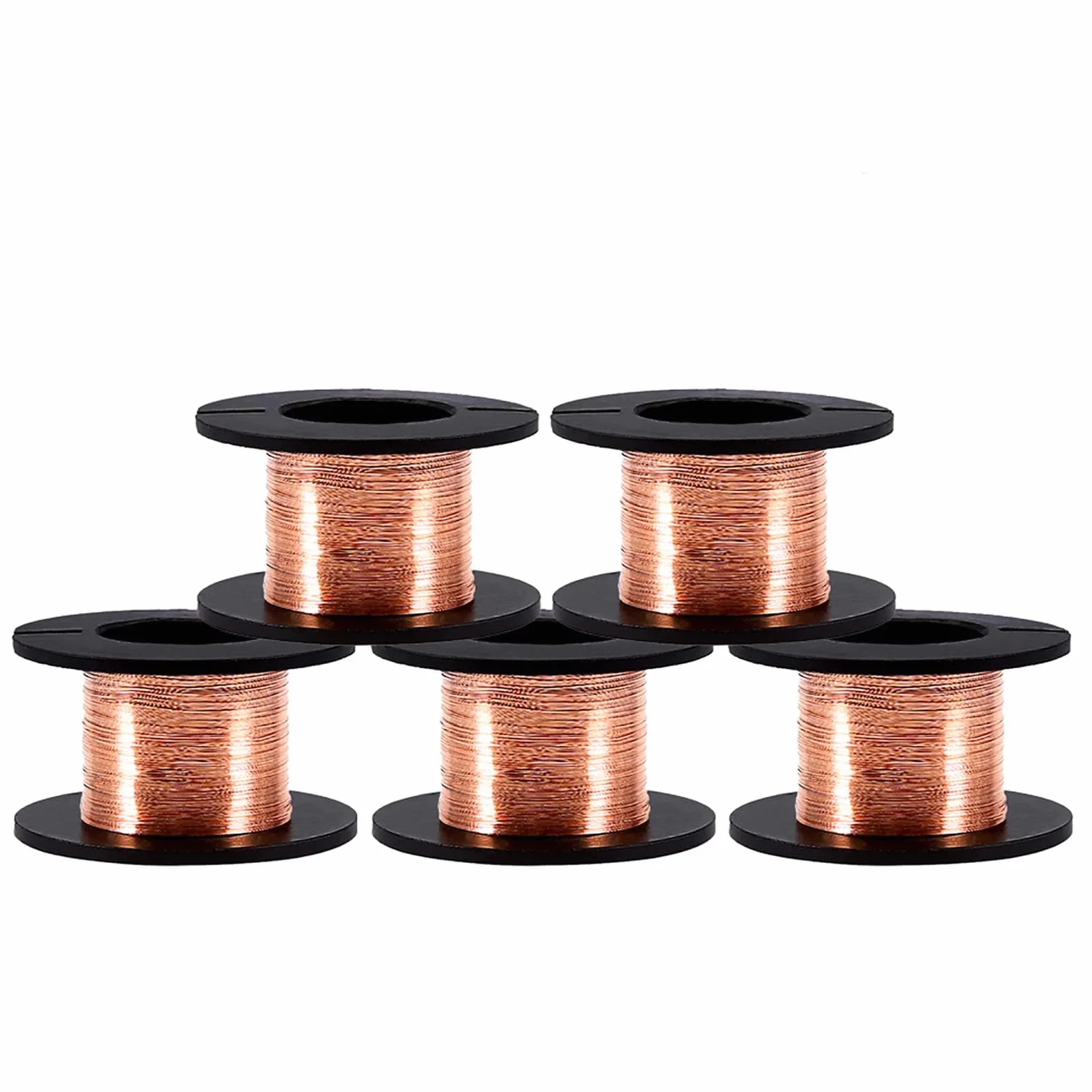 Alambre de Bobina Esmaltado 0.1mm 15m Cobre 5pcs
