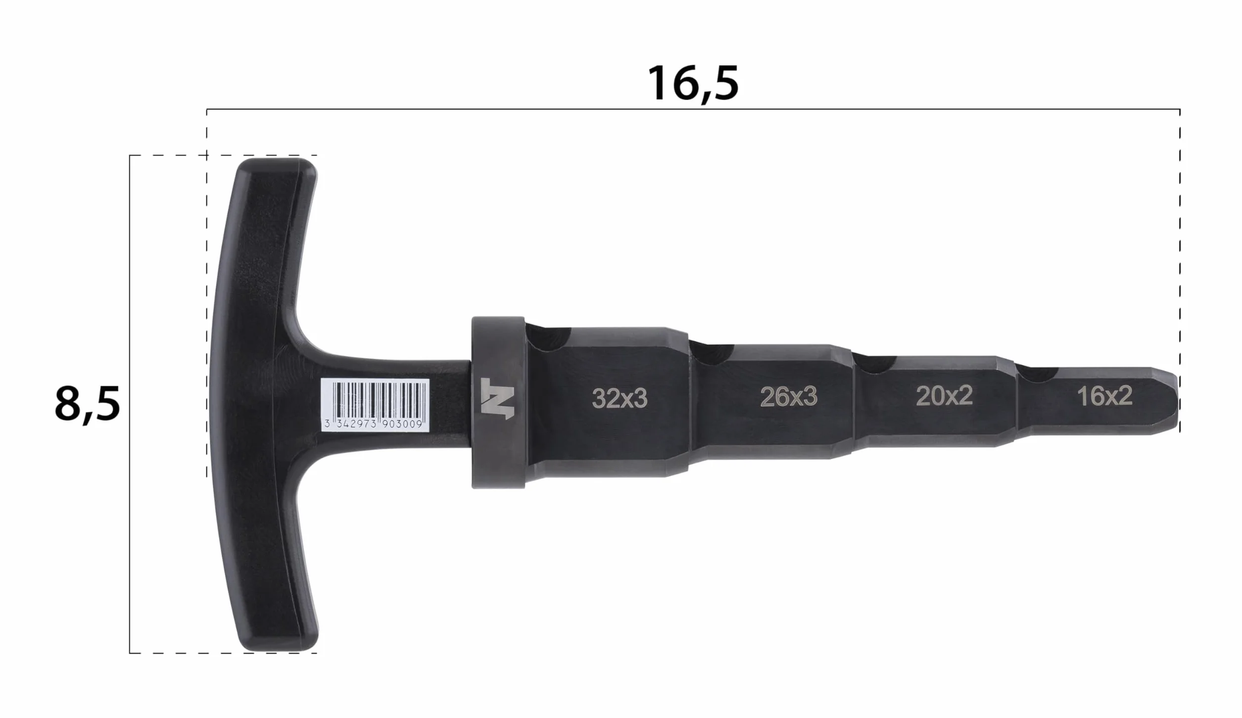 Calibrador desbarbador para tubo multicapa Ø16-32 mm QUICK PLOMBERIE