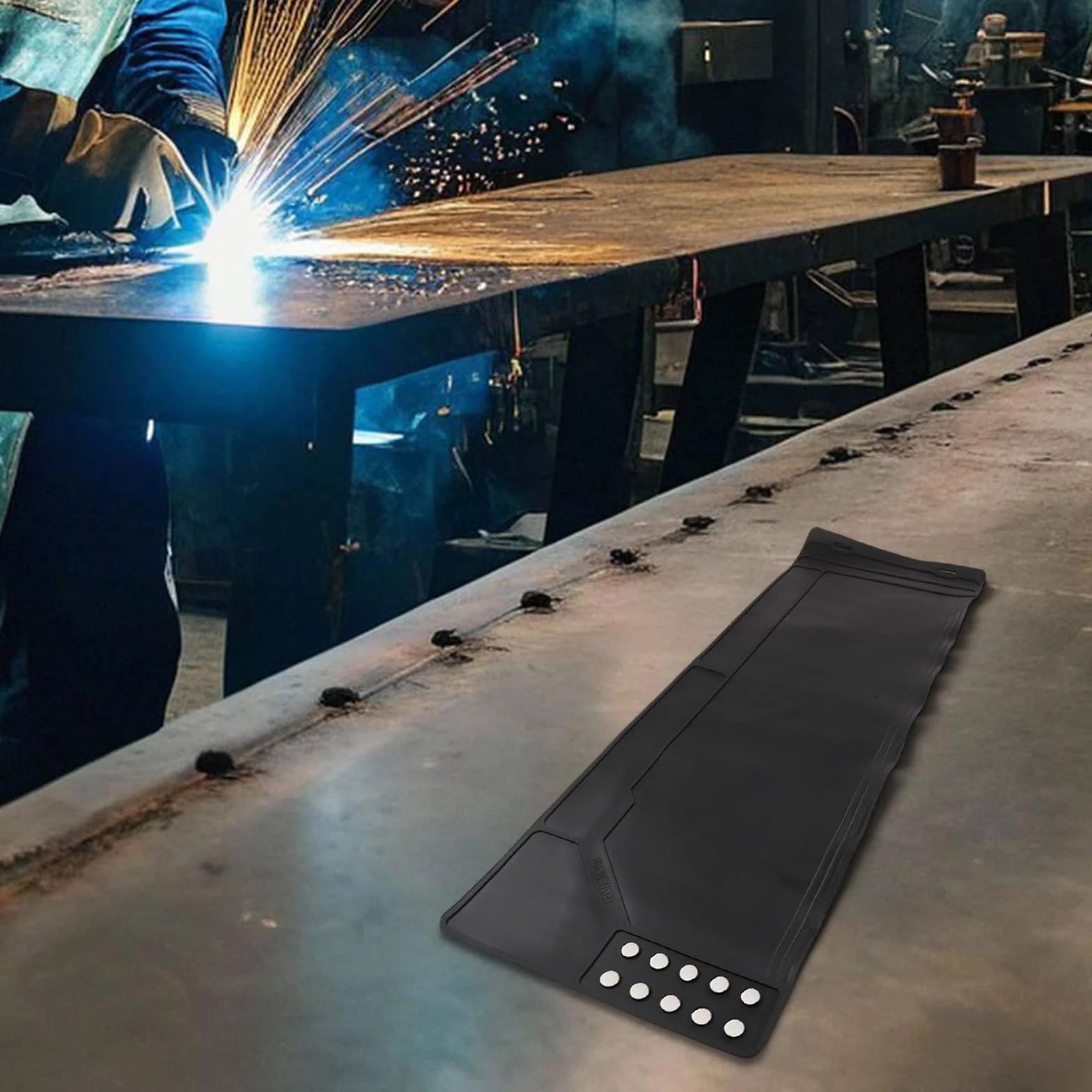 Alfombrilla antideslizante para banco de trabajo 420 x 265 x 45 mm a prueba de aceite y para limpiar