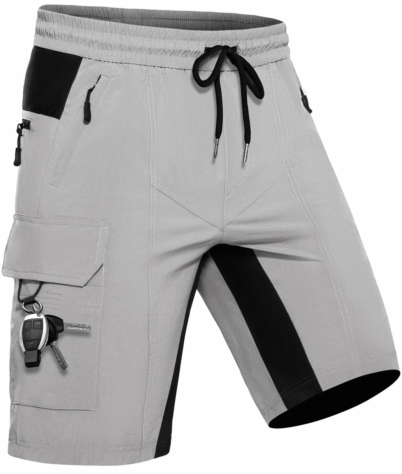 Wespornow Bermuda para Hombre con 5 Bolsillos, Pantalón Corto Deportivo de Secado Rápido para Deporte al Aire Libre, Elástico y Funcional para Trabajo, Senderismo y Trekking