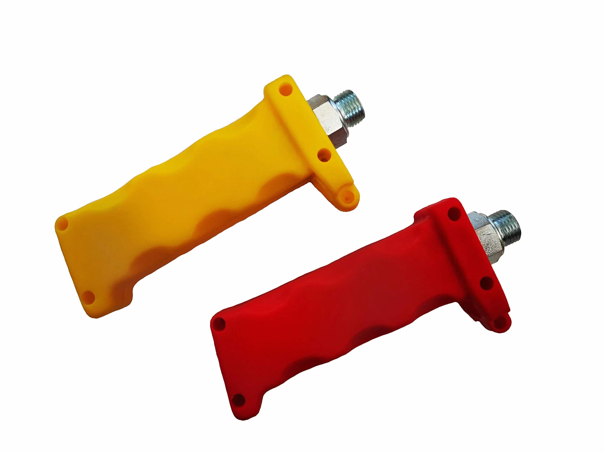 Cabeza de acoplamiento de cúpula M16 x 1,5 rojo y amarillo