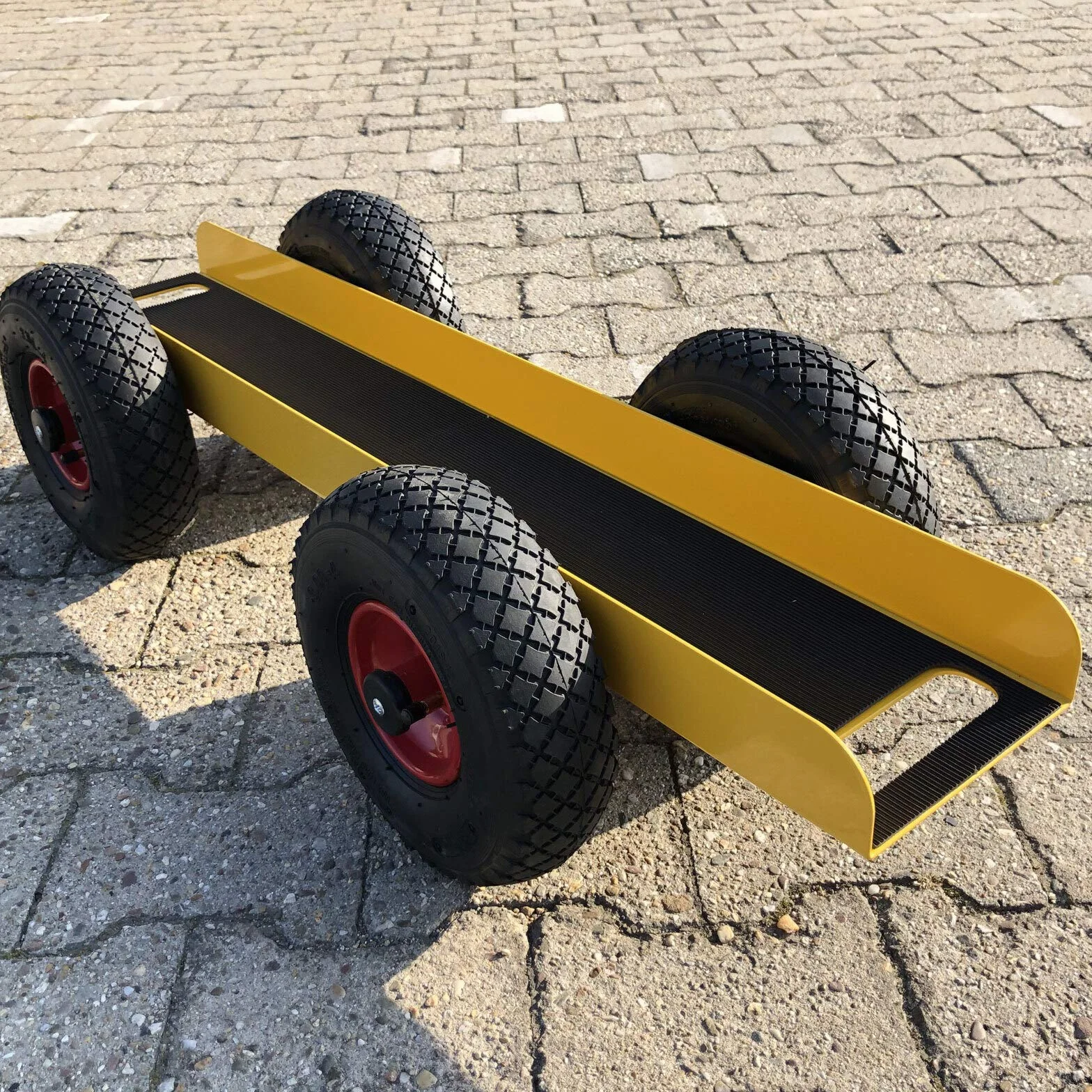 Ravendo Carro de placas 300 kg 98,5 cm 4 ruedas neumáticos de aire fabricado en Europa