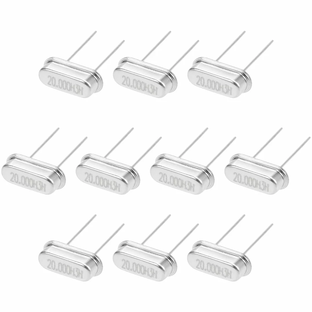 sourcing map Cuarzo Cristal Oscilador Resonador HC-49S 20MHz