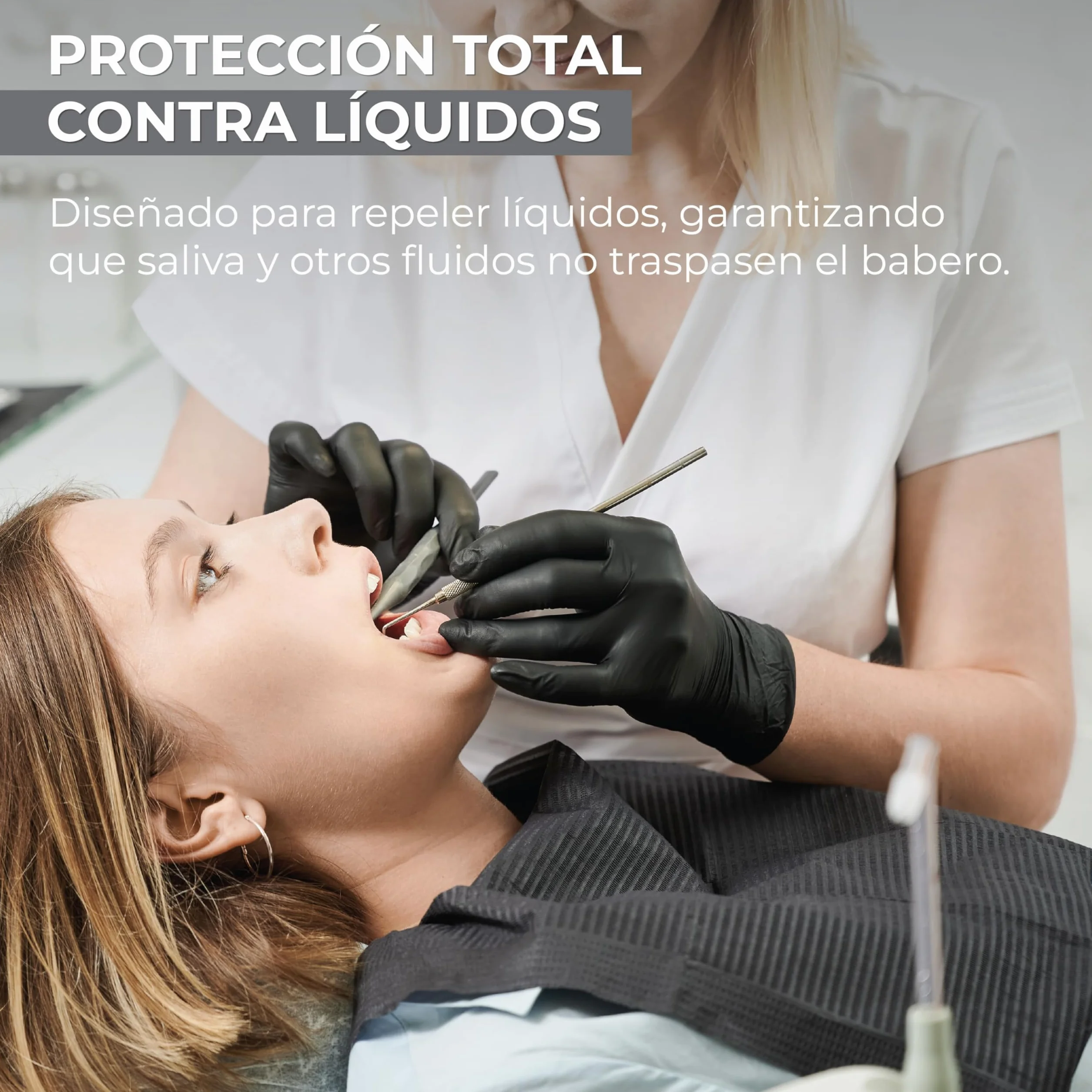 Baberos Desechables Impermeables 45x33 cm para Dentistas y Tatuadores
