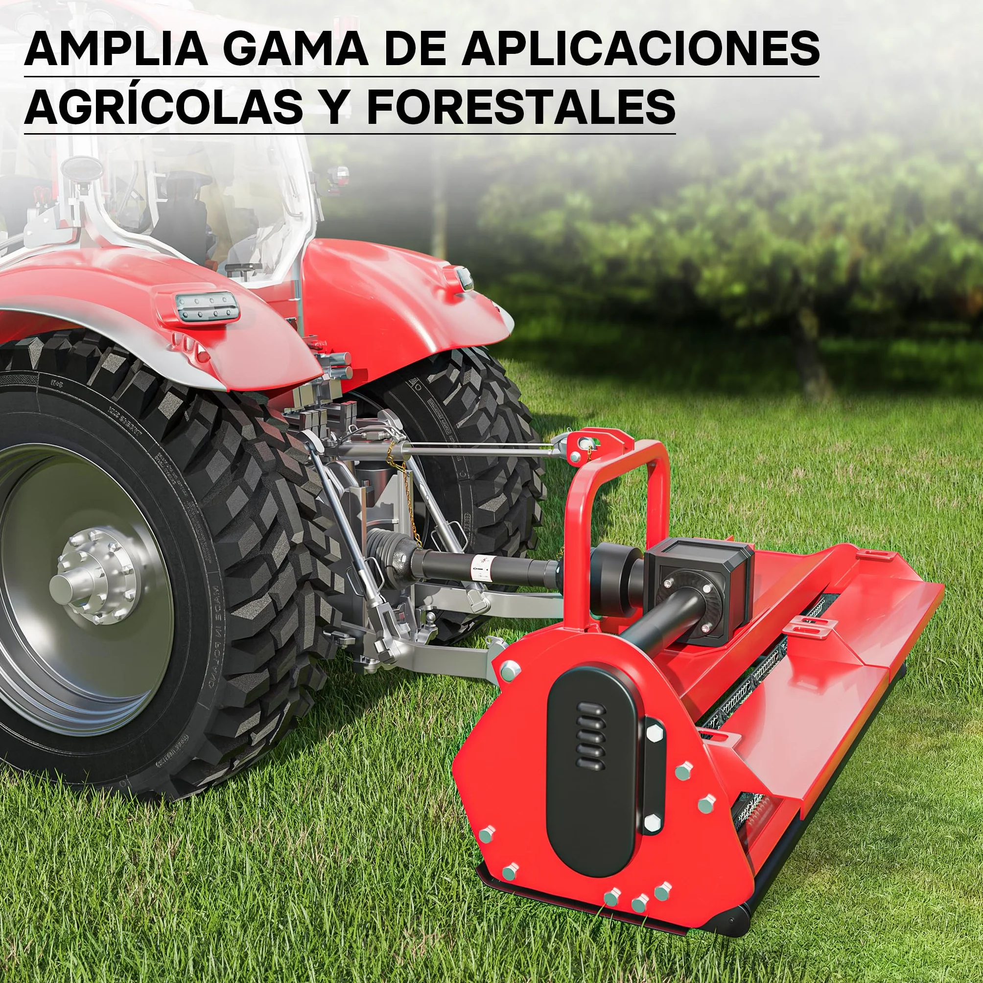 WilTec Toma de Fuerza T8 Eje transmisión cardán 850-935mm 1240Nm 540rpm PTO 110kW 2x1 3/8" 6 dientes