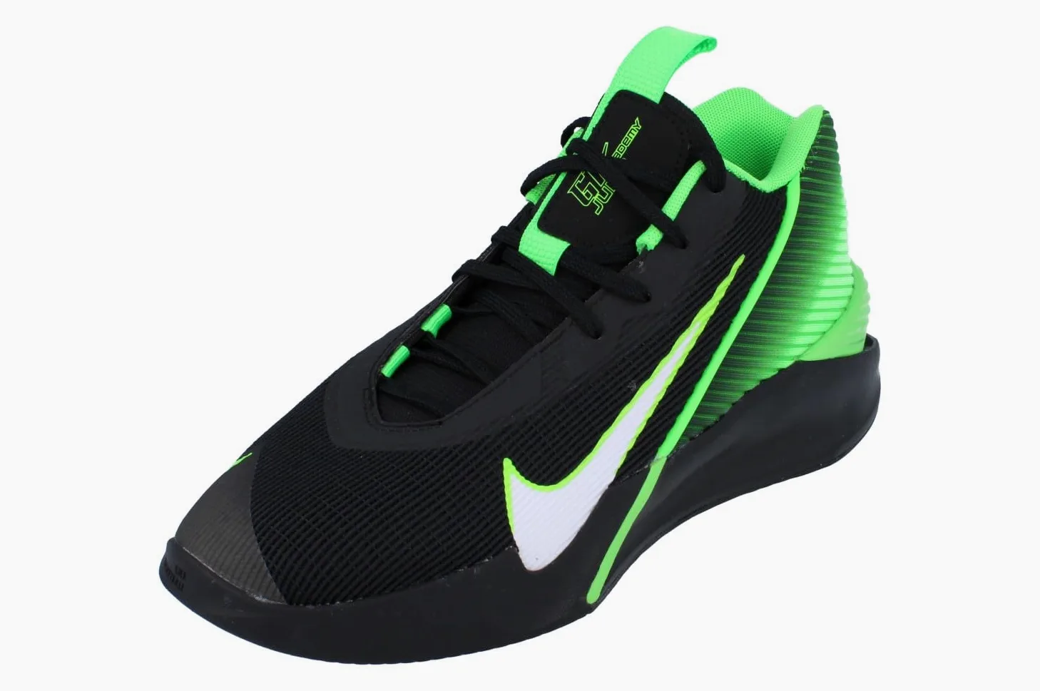 Nike G.T. Jump Academy - Zapatillas de baloncesto (FV5524-001, negro/verde huelga/blanco)