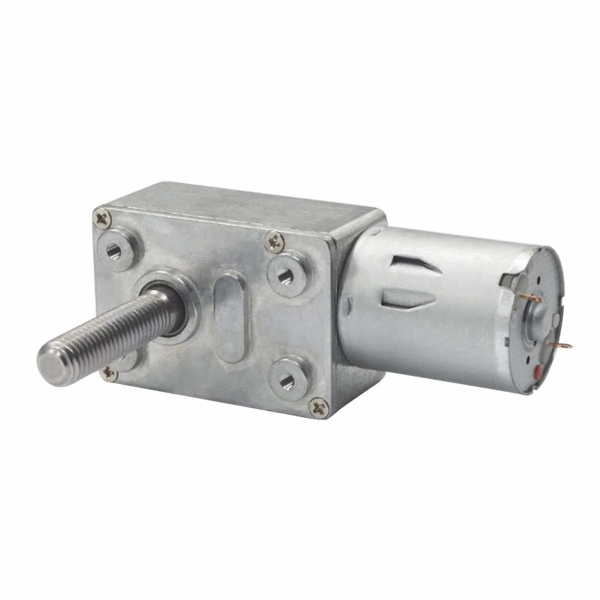 Micromotor 370 Motorreductor 24 V CC, Alto Par, Eje Roscado M8, 6rpm