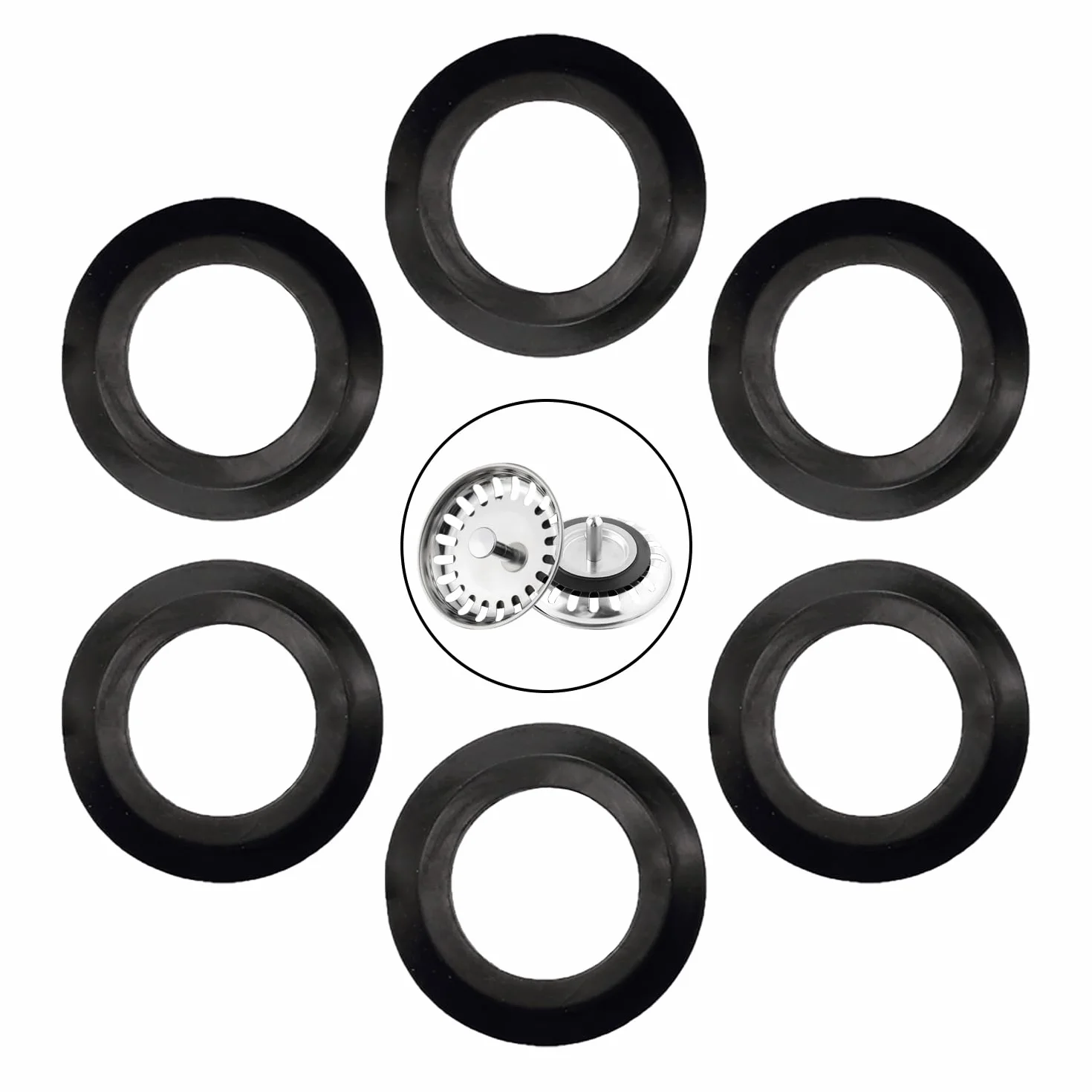 Juntas de goma para fregadero cocina 54 mm 32 mm recambio filtros cesta desagüe
