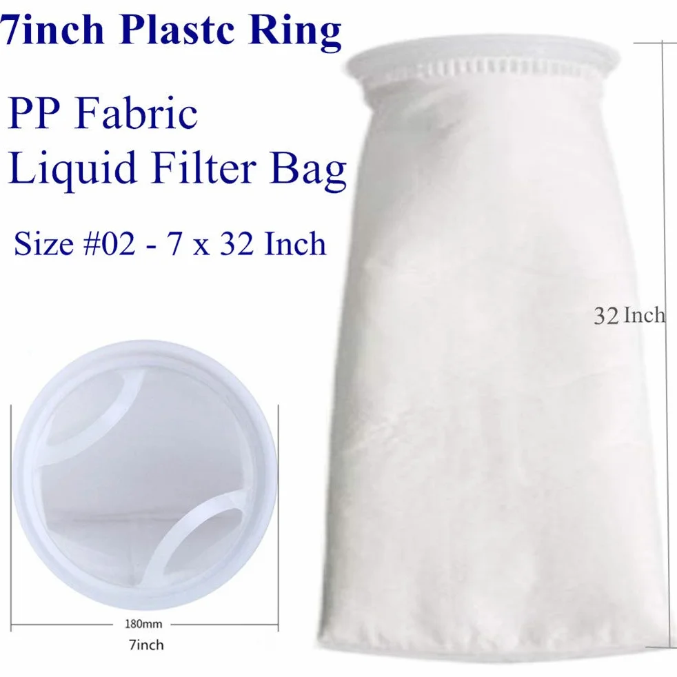 Bolsas de filtro de fieltro de 1 micra, 7 x 32 pulgadas, paquete de 2