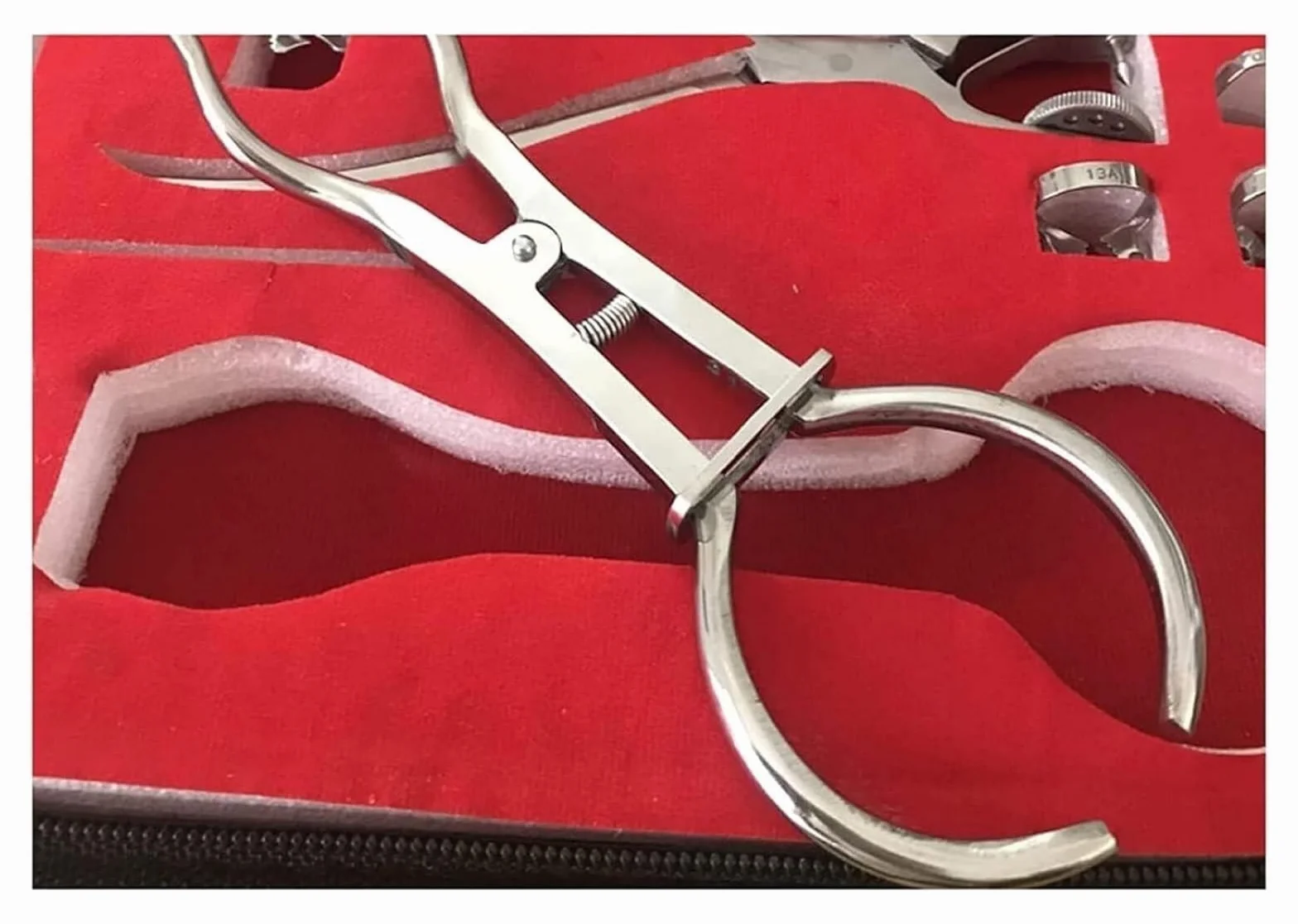 Kit de dique de goma para endodoncia dental, herramienta de perforar y juego de pinzas con marcos