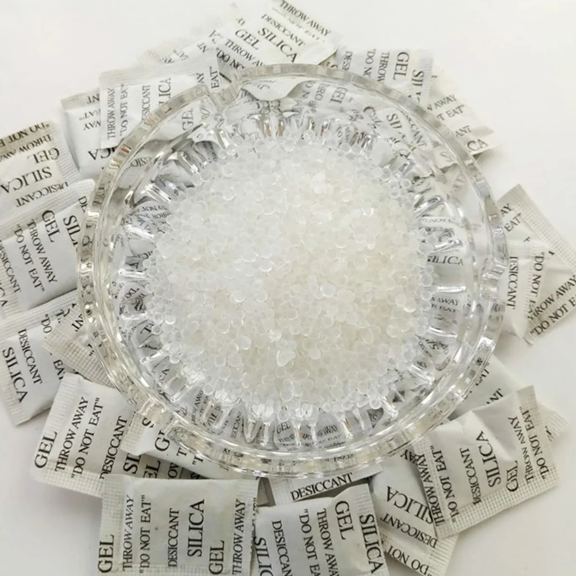 Bolsas de Gel de Sílice Sachets Desecante Pequeño Paquete de 100
