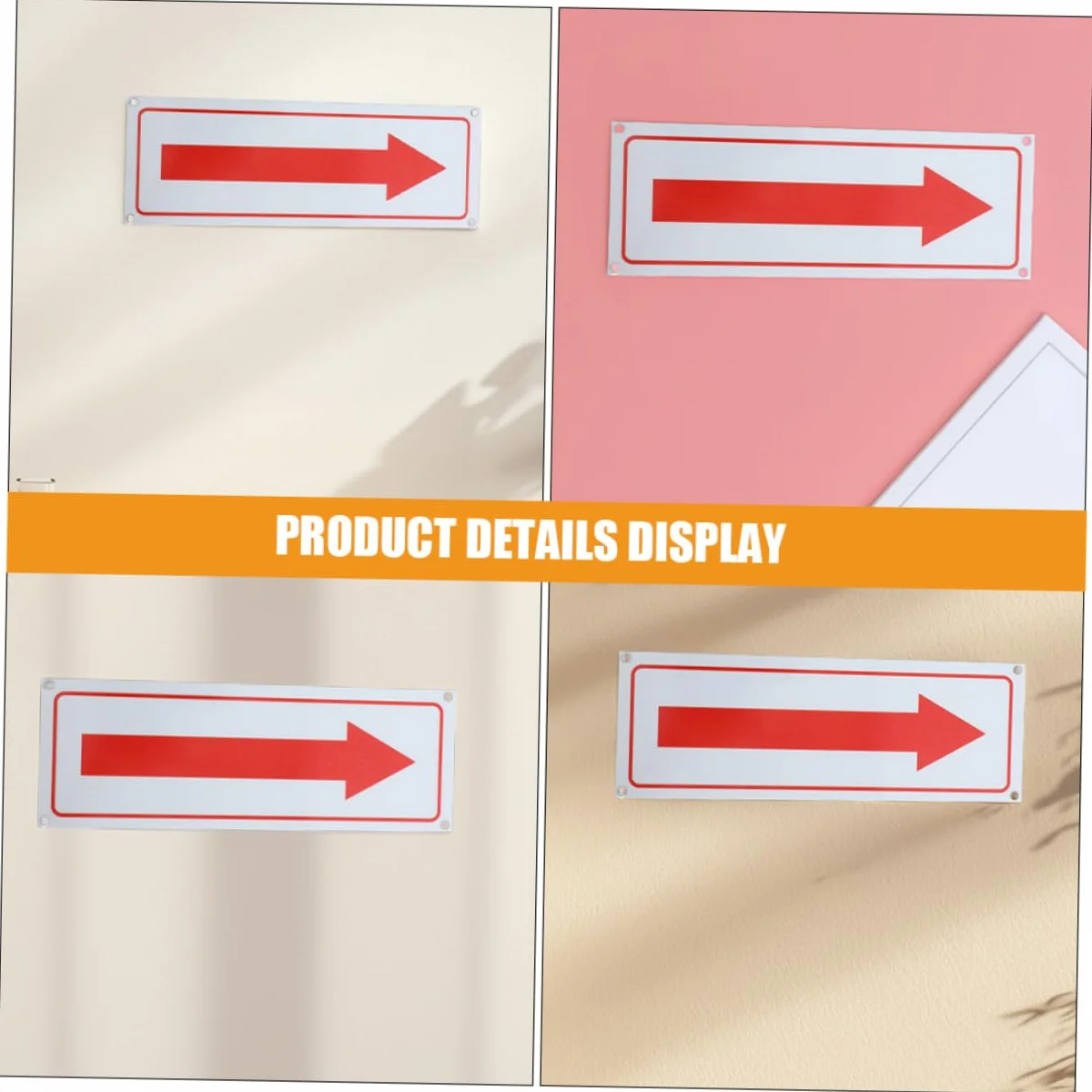 CHILDWEET Señal de Flecha de Aluminio para Fábricas y Almacenes, Paquete de 2 Piezas
