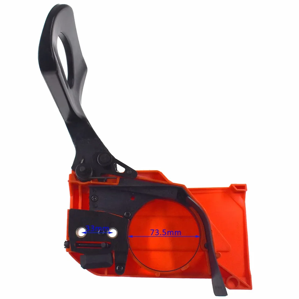 Cubierta de Manija de Embrague Freno Compatible Motosierra 4500 5200 45Cc 52Cc 58Cc Negro Plástico