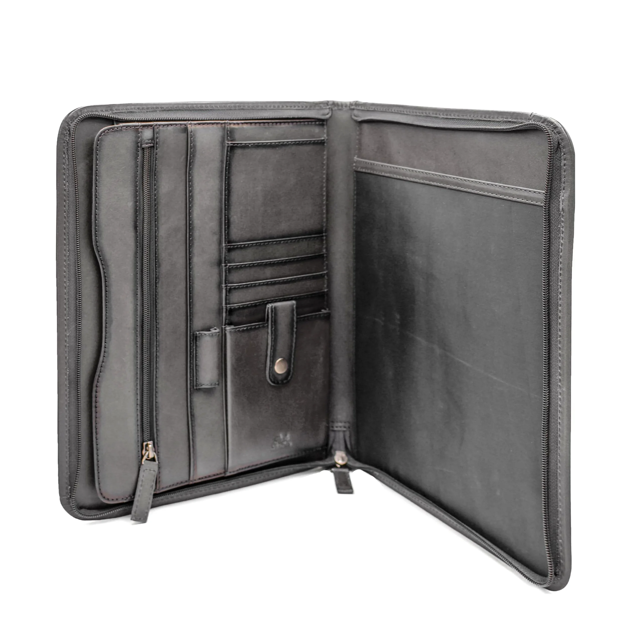 Zerimar – Funda de Portadocumentos Premium en Cuero Genuino – Tamaño 25x32x2