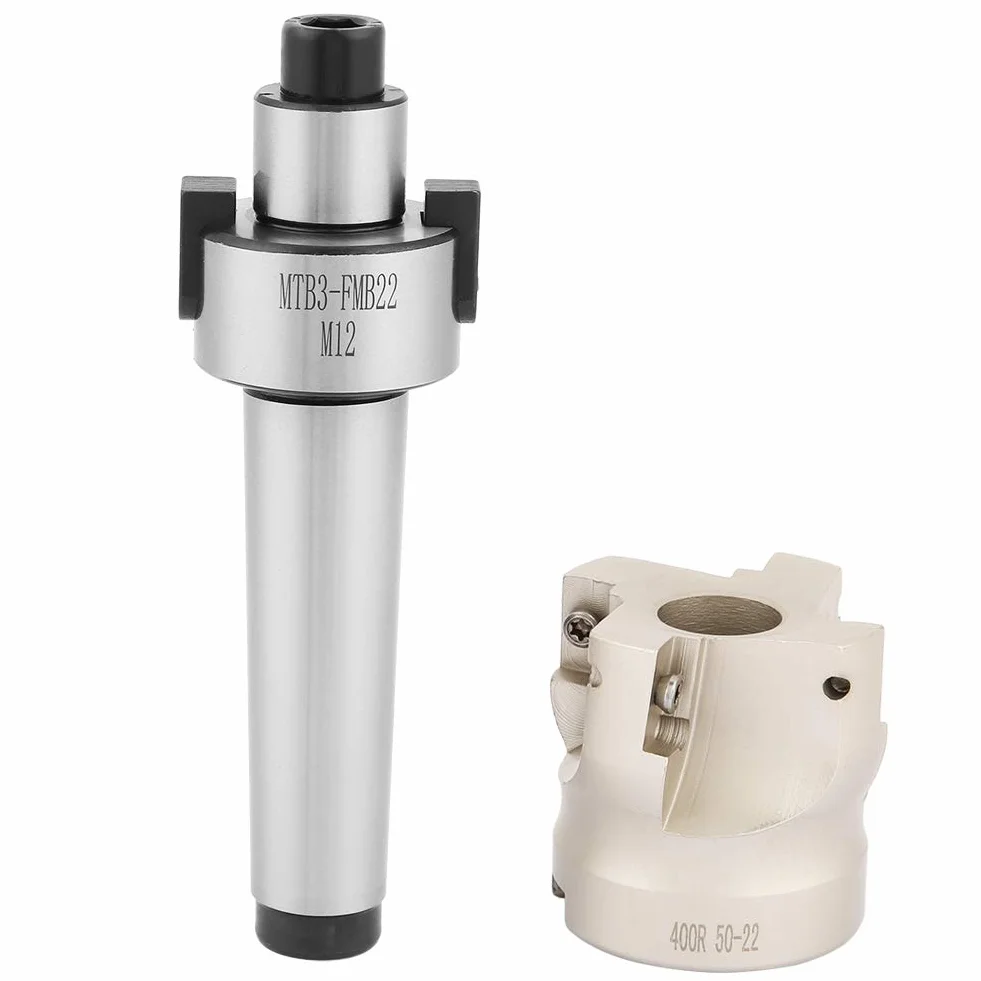 Cortador de molino de extremo facial MT3-FMB22 400R-50-22 con 10 insertos APMT1604 carburo CNC