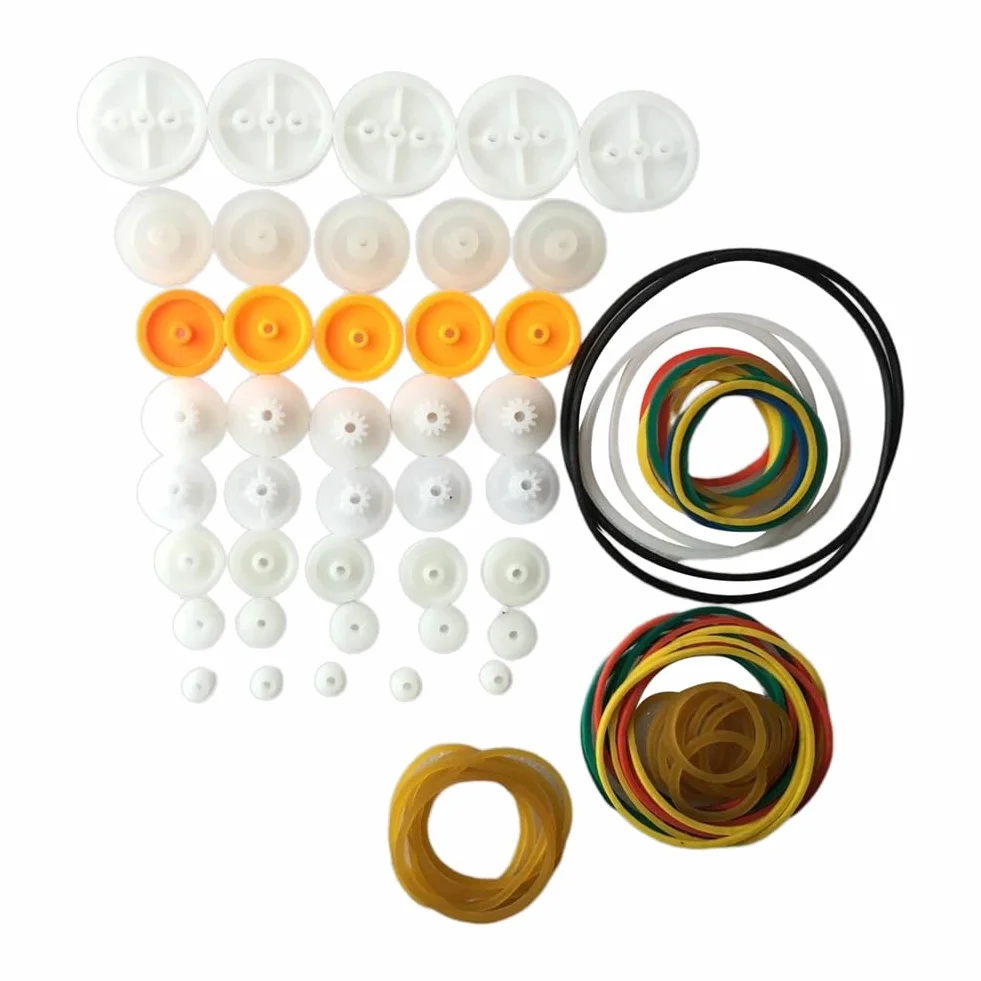 Juego de 84 correas de transmisión de goma elástica ABS para motor