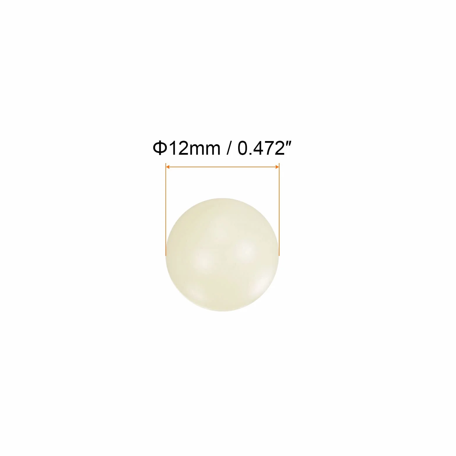 3uds PA66 Nylon Sólido Plástico Bolas 12mm G3 Precisión Rodamiento Bola