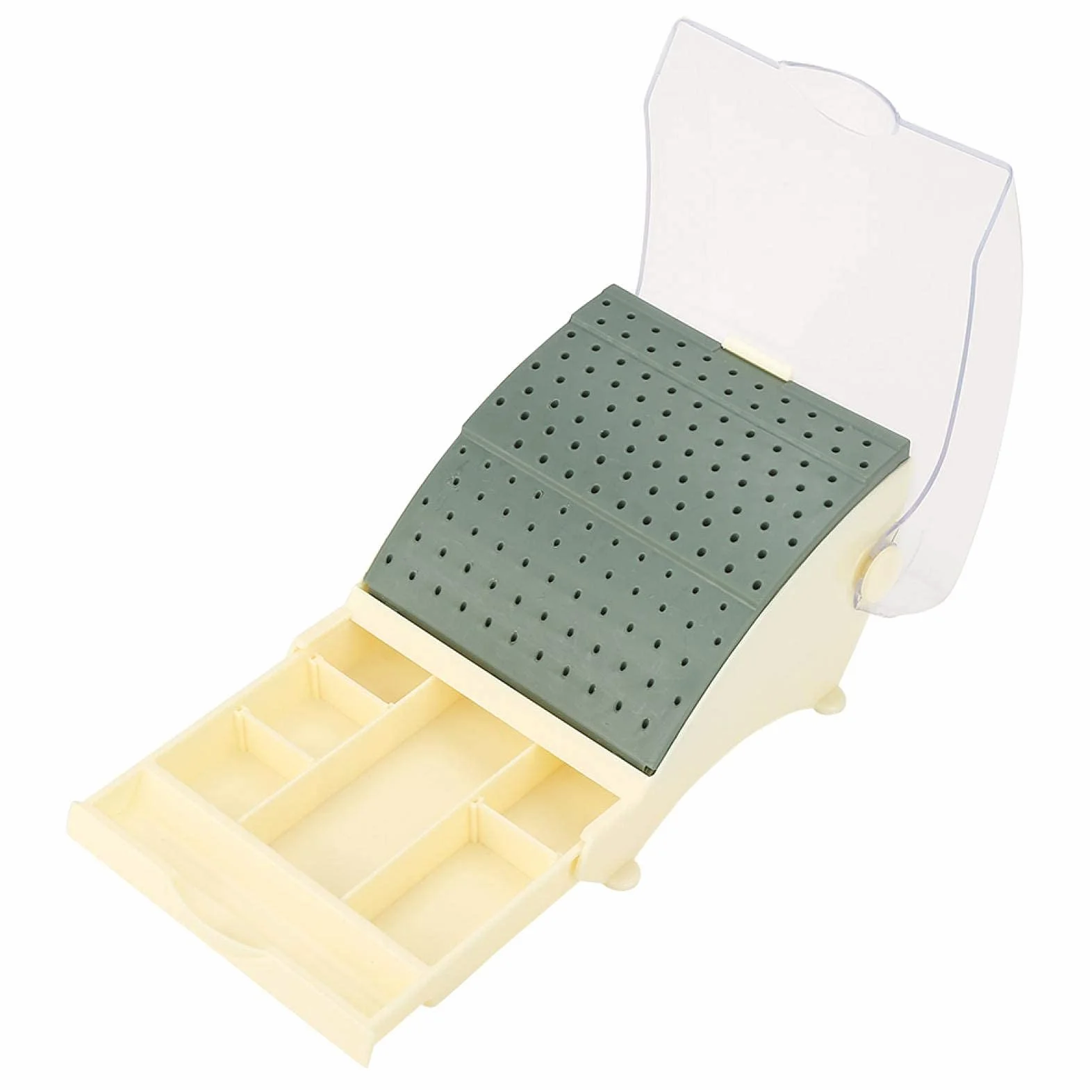 Estuche para fresas dentales 142 agujeros con cajón extraíble
