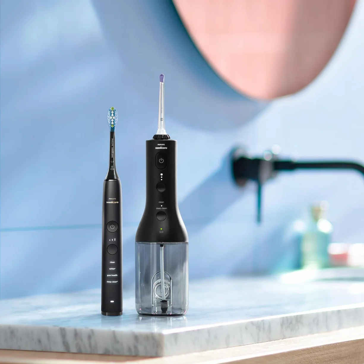 Philips Sonicare DiamondClean 9000 cepillo dental eléctrico e irrigador oral Power Flosser sin cable negro HX3886/43