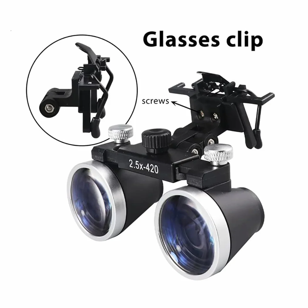 Dental Loupes 2.5X 3.5X Binocolo Medico Lenti d'Ingrandimento Lupa Chirurgica Testa