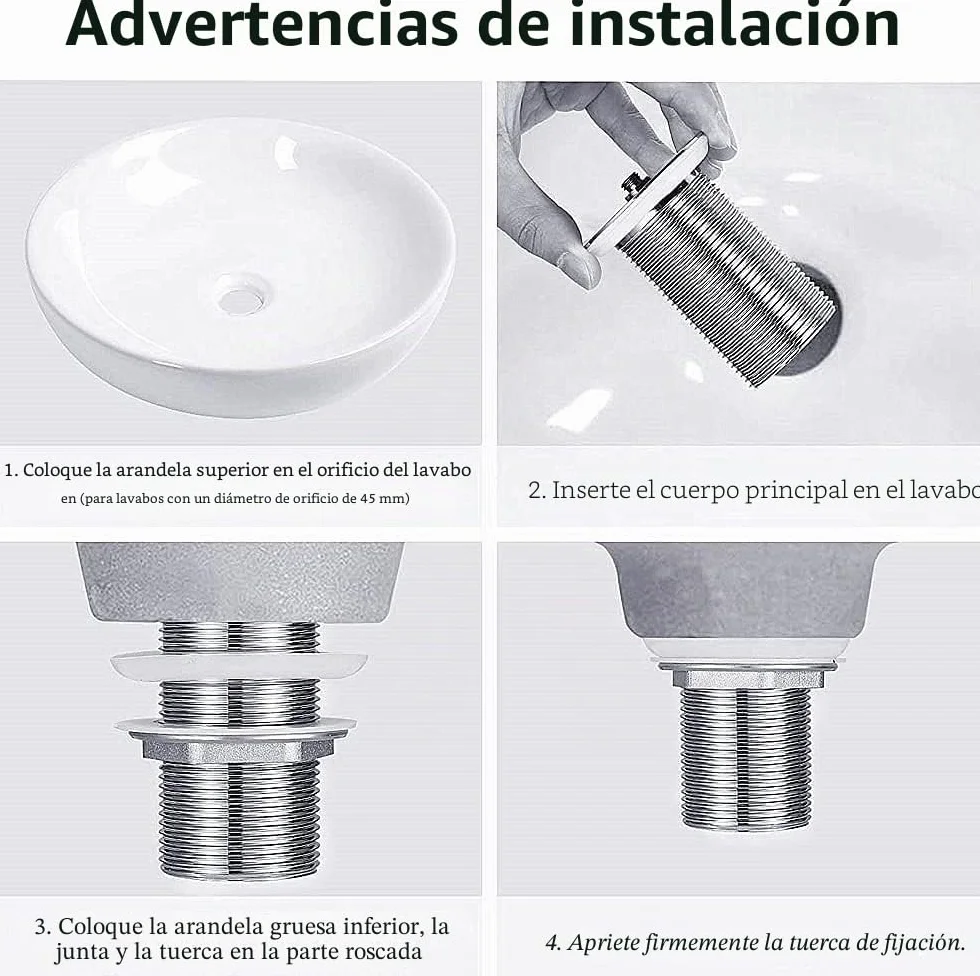 Juego de desagüe de latón válvula de Emergencia Antigua sin rebosadero para Ducha de Lavabo