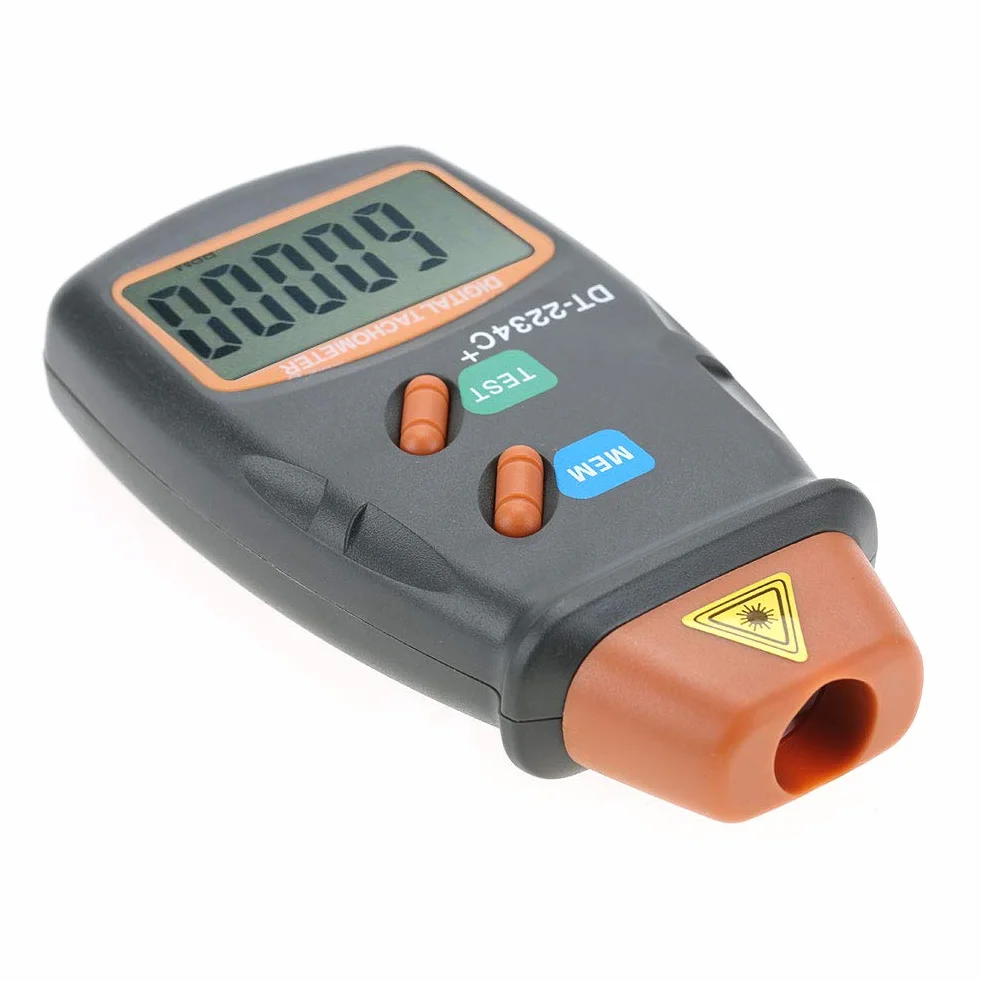 Tacómetro Digital Dt 2234C Medidor de RPM Láser LCD