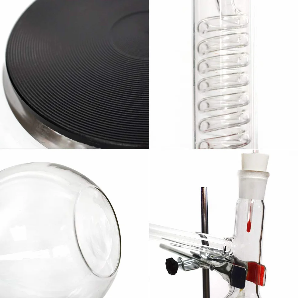 Kit de Destilación y Extracción de Aceite Esencial 500 ml con Estufa de Aire Caliente