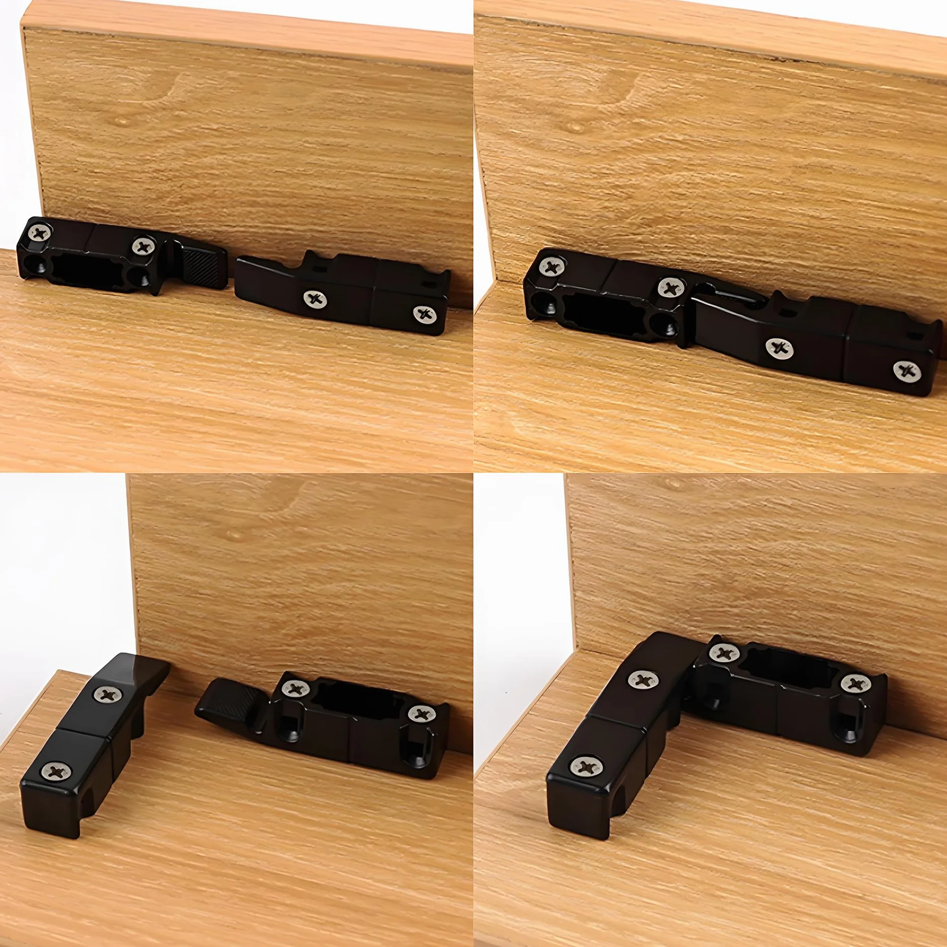 Keku EH-B Colgado Herraje para Embutir Rapid Placas y Bastidor Cuelgue Conector Mueble Capacidad 15kg Plástico 20 Par