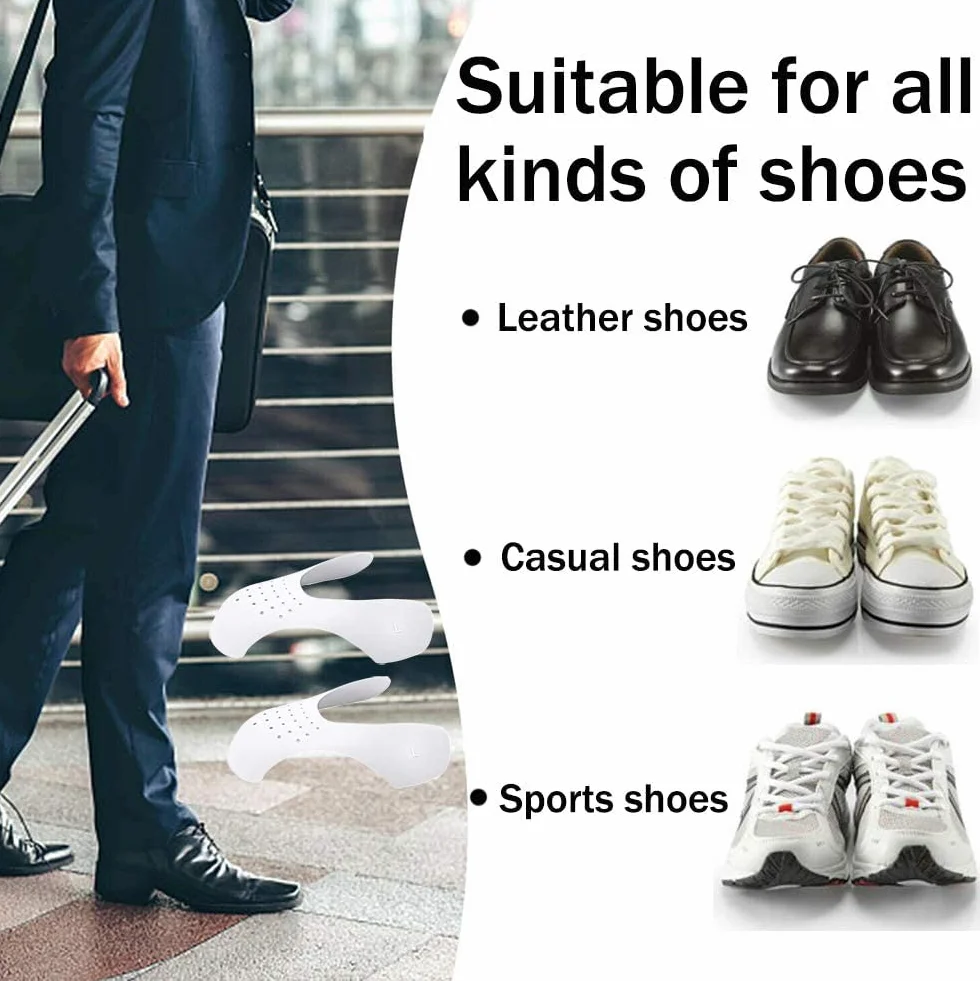 xd Protector Zapatillas 4 pares Antiarrugas Zapato Protector Puntera Zapato Prevenga Hendidura del Pliegue del Calzado Deportivo
