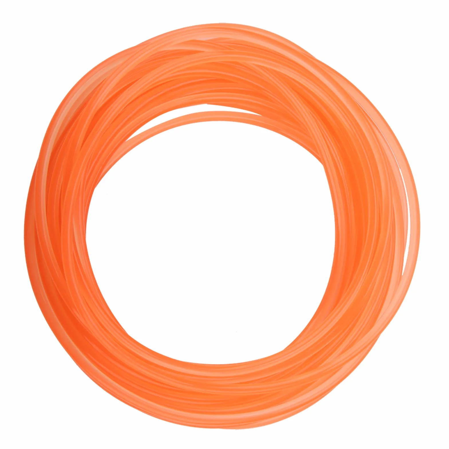 Correas redondas de uretano de alto rendimiento PU 5mm 10m para transmisión naranja