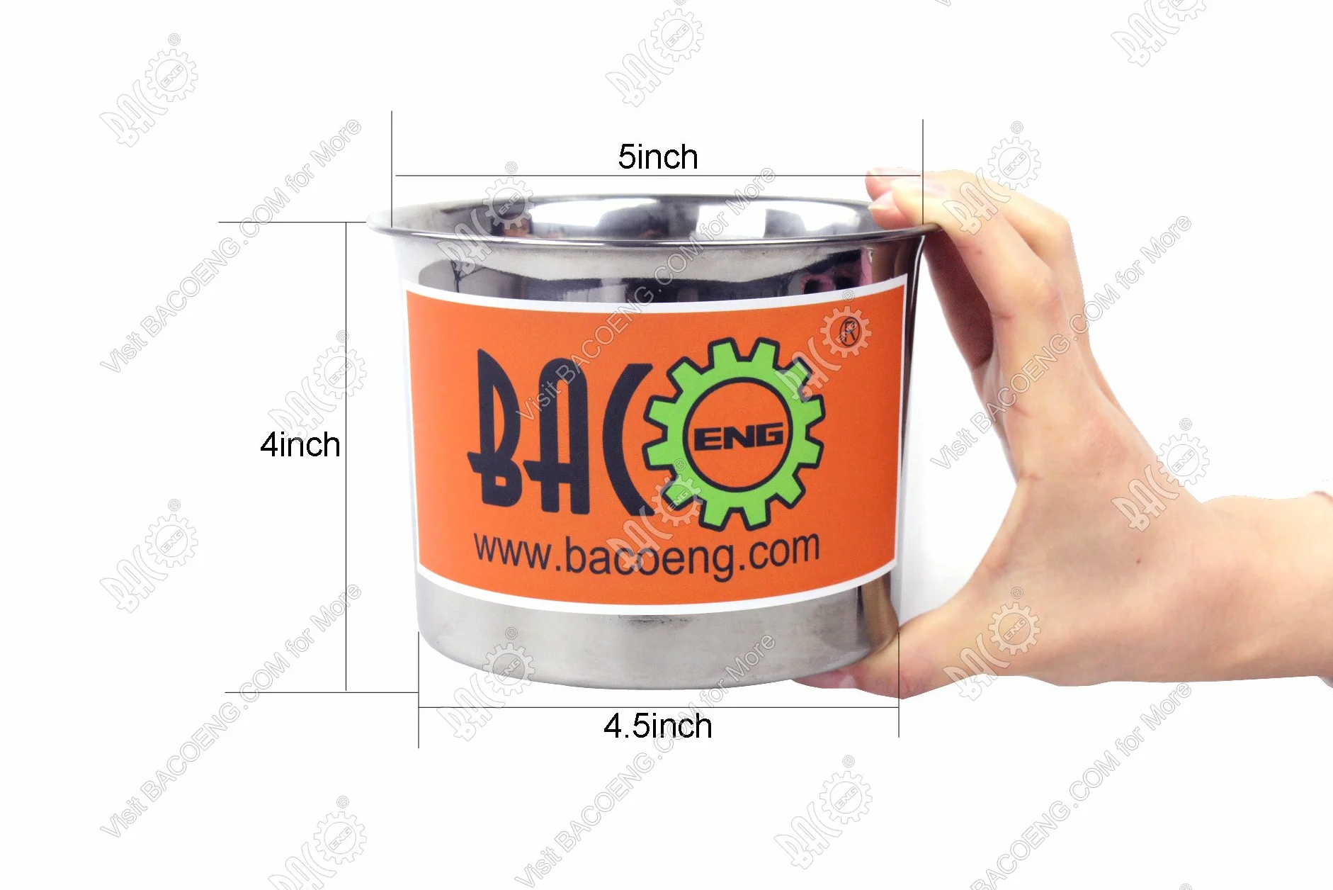 BACOENG 1.2 L Cámara de vacío de acero inoxidable