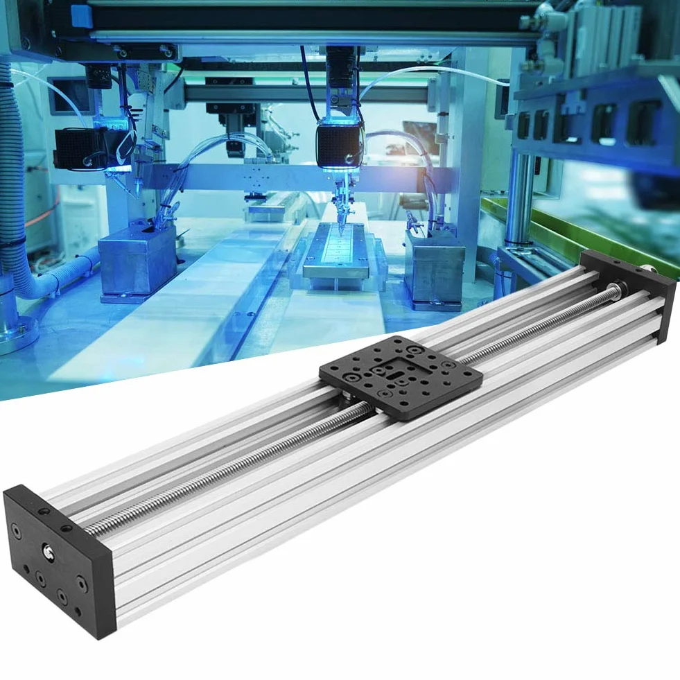 Mesa deslizante CNC resistente a altas 500mm Silver
