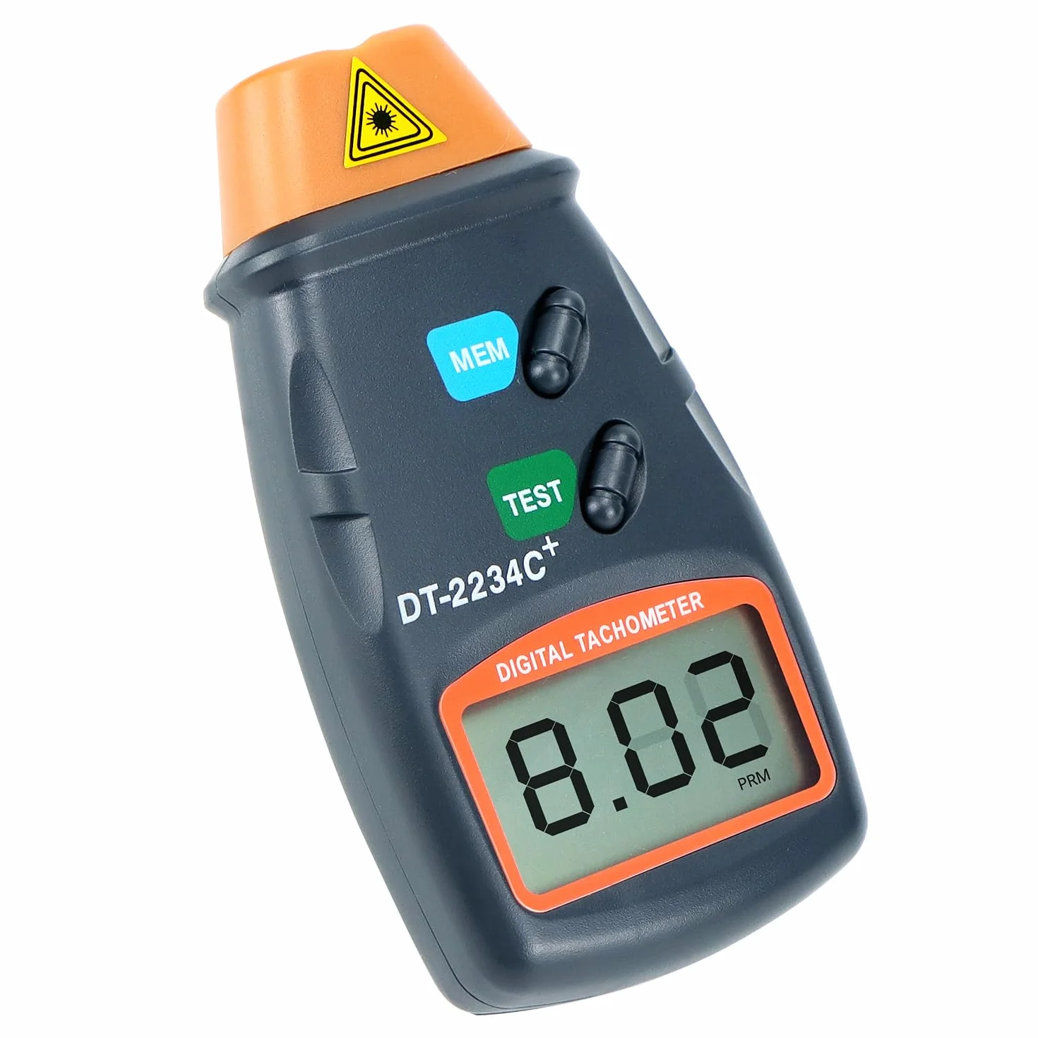 Tacómetro digital QWORK, Medidor de RPM láser sin contacto, Pantalla LCD