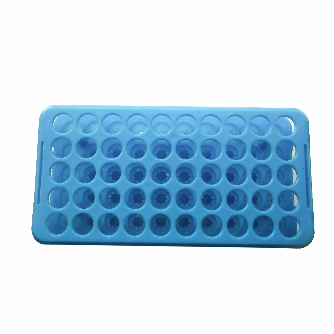 MUHWA Soporte para Tubos de Centrífuga 50 Posiciones Plástico Laboratorio 10/15/50 ml