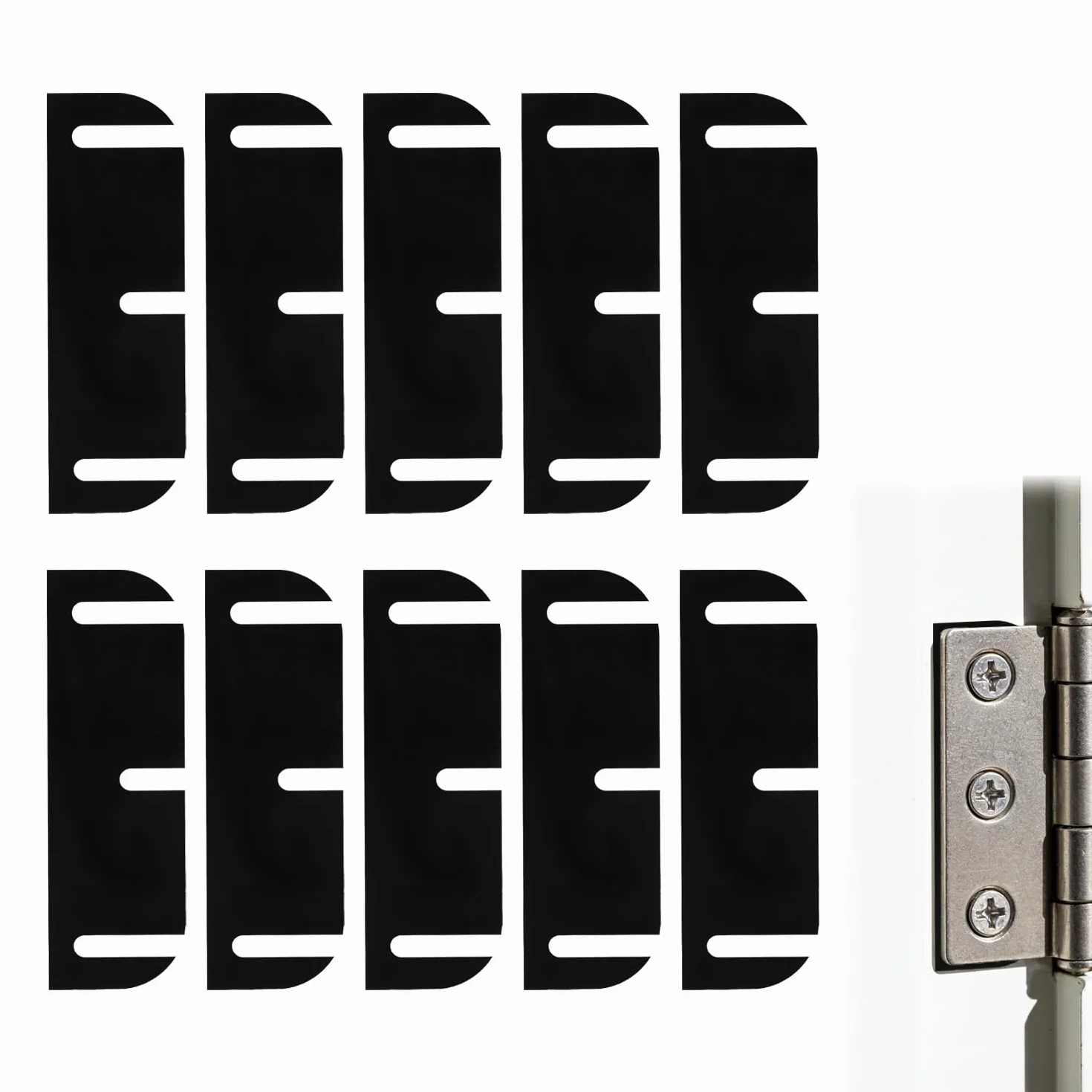 Cuñas de Bisagra para Puerta, 3,5in/8,85cm Ajustables, Relleno de Espacios