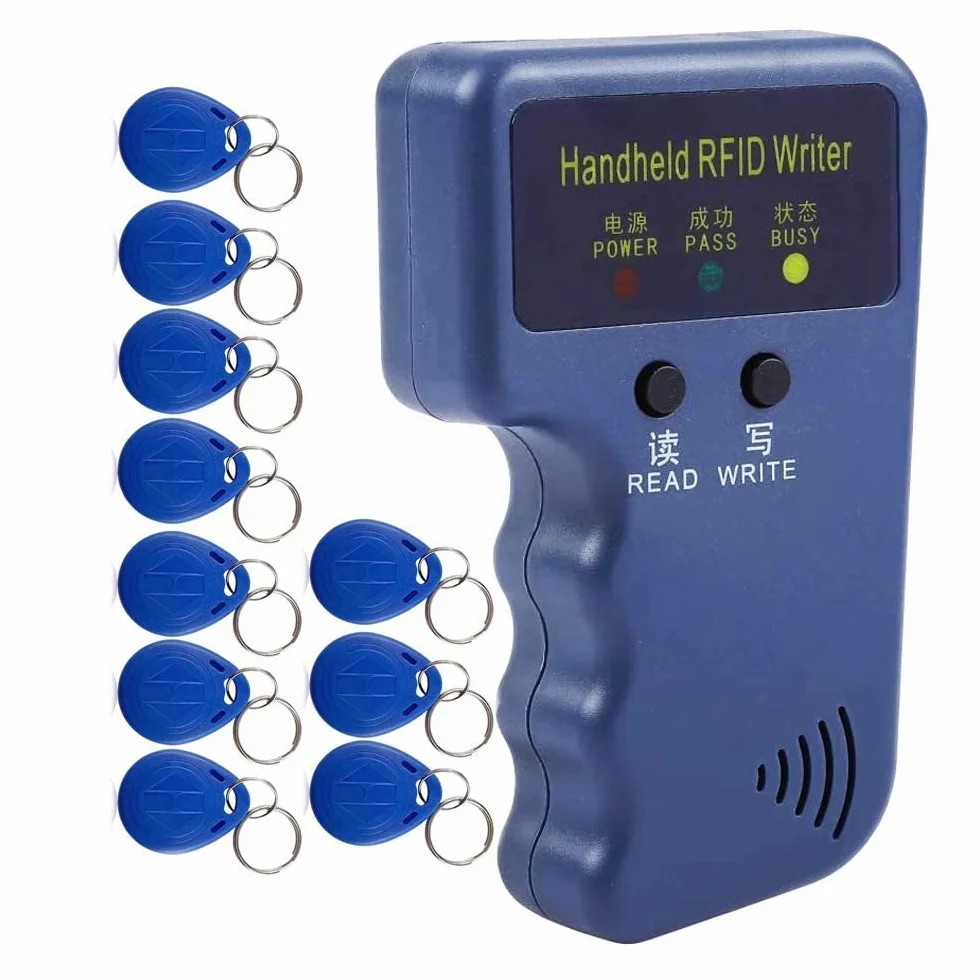 Copiadora duplicadora RFID 125 kHz programador clonador tarjeta identificación 10 tarjetas regrabables
