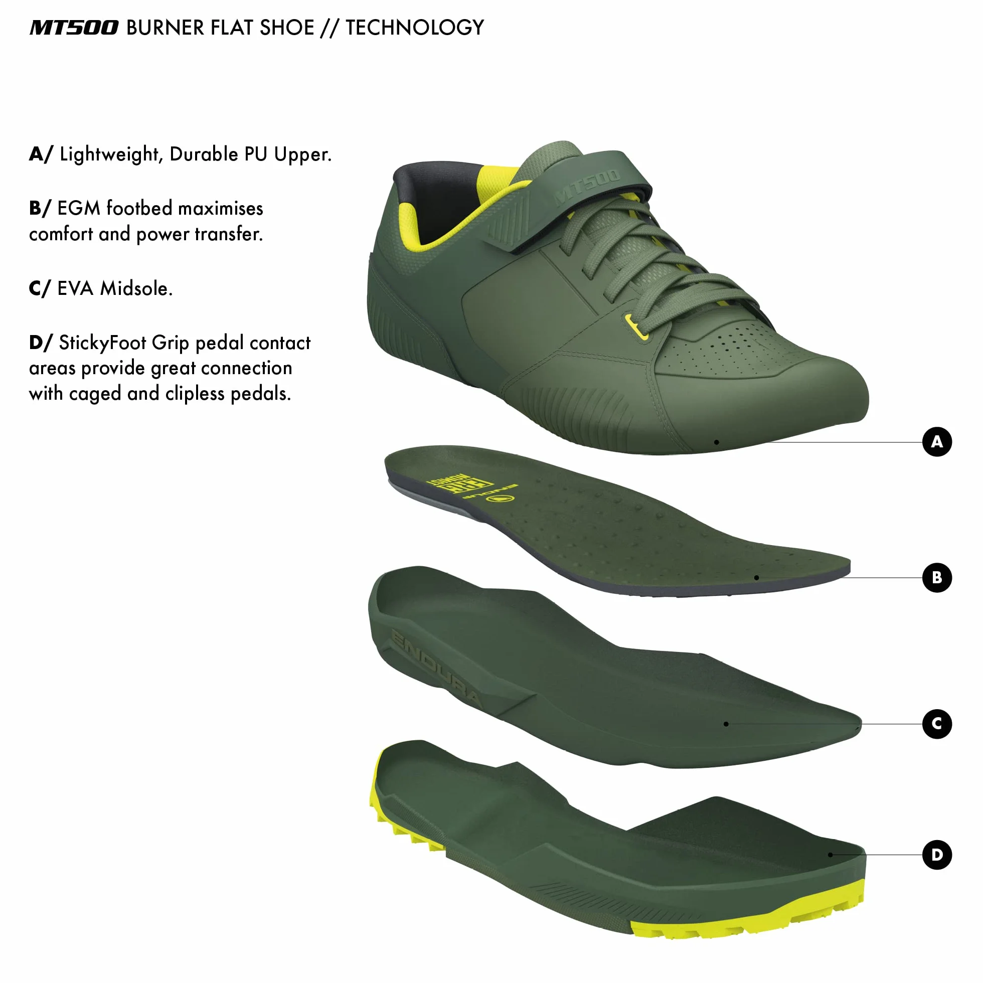 ENDURA Mt500 Burner, Zapatillas Hombre