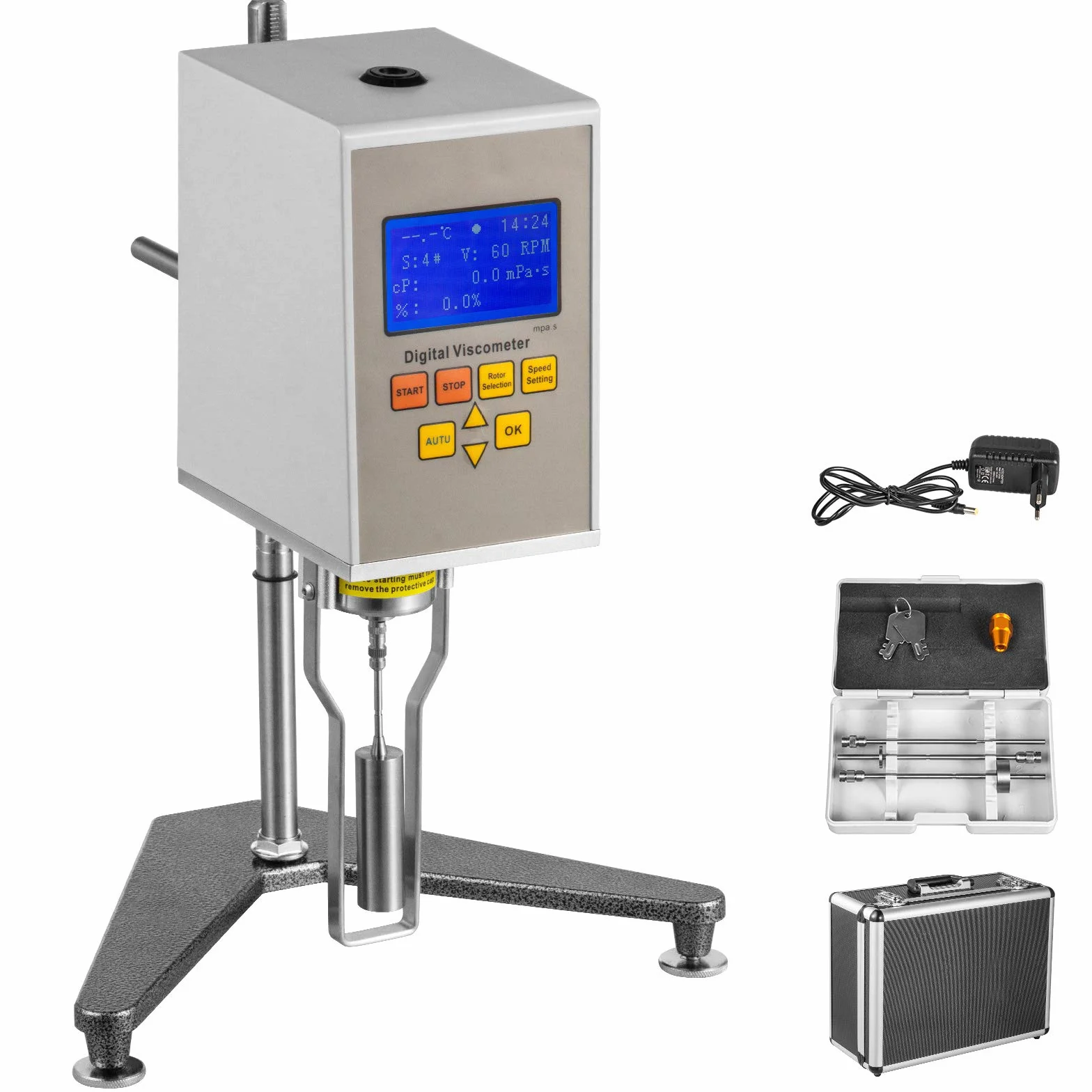 VEVOR NDJ-5S Viscosímetro Digital Rotacional 220V Probador de Viscosidad para Pintura