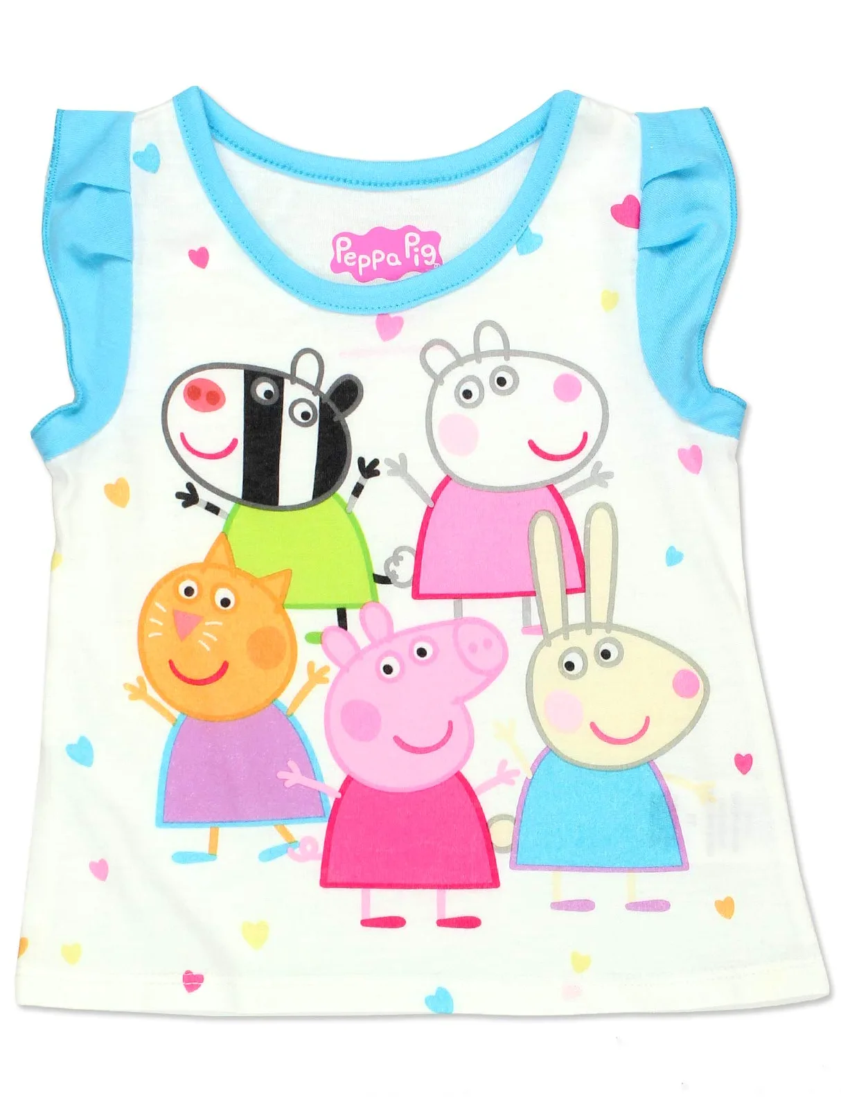 Peppa Pig Pijama de poliéster suave para niñas