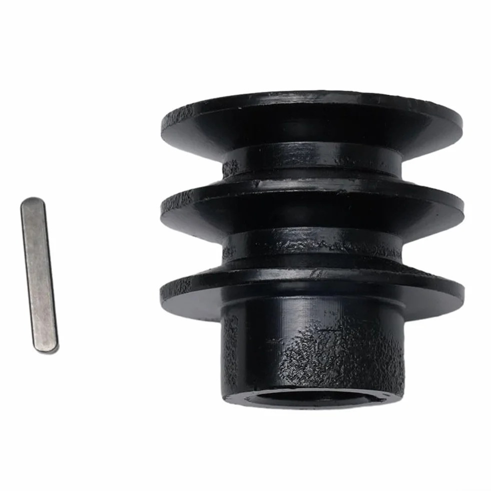 Polea de correa en V doble, 20 mm, compatible con motor 168F 170F, cabeza convexa