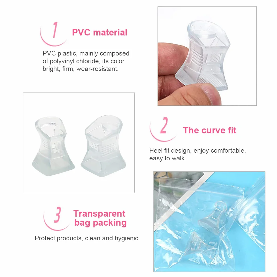 Protector de Tacón Alto，Mnioky Protectores Zapatos de Mujer Tacos Tapones para Razas, Bodas, Ocasiones Formal