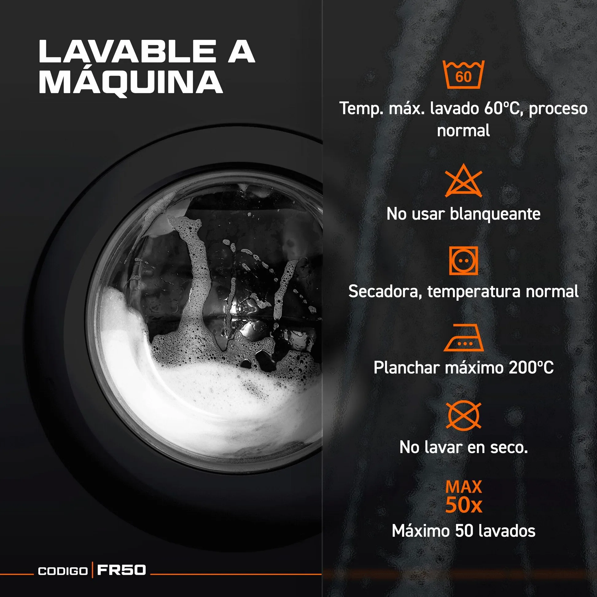 Portwest FR50 Mono Reflectante Resistente a Llamas FR Antiestático a Prueba de Arco 350g Gris, XS