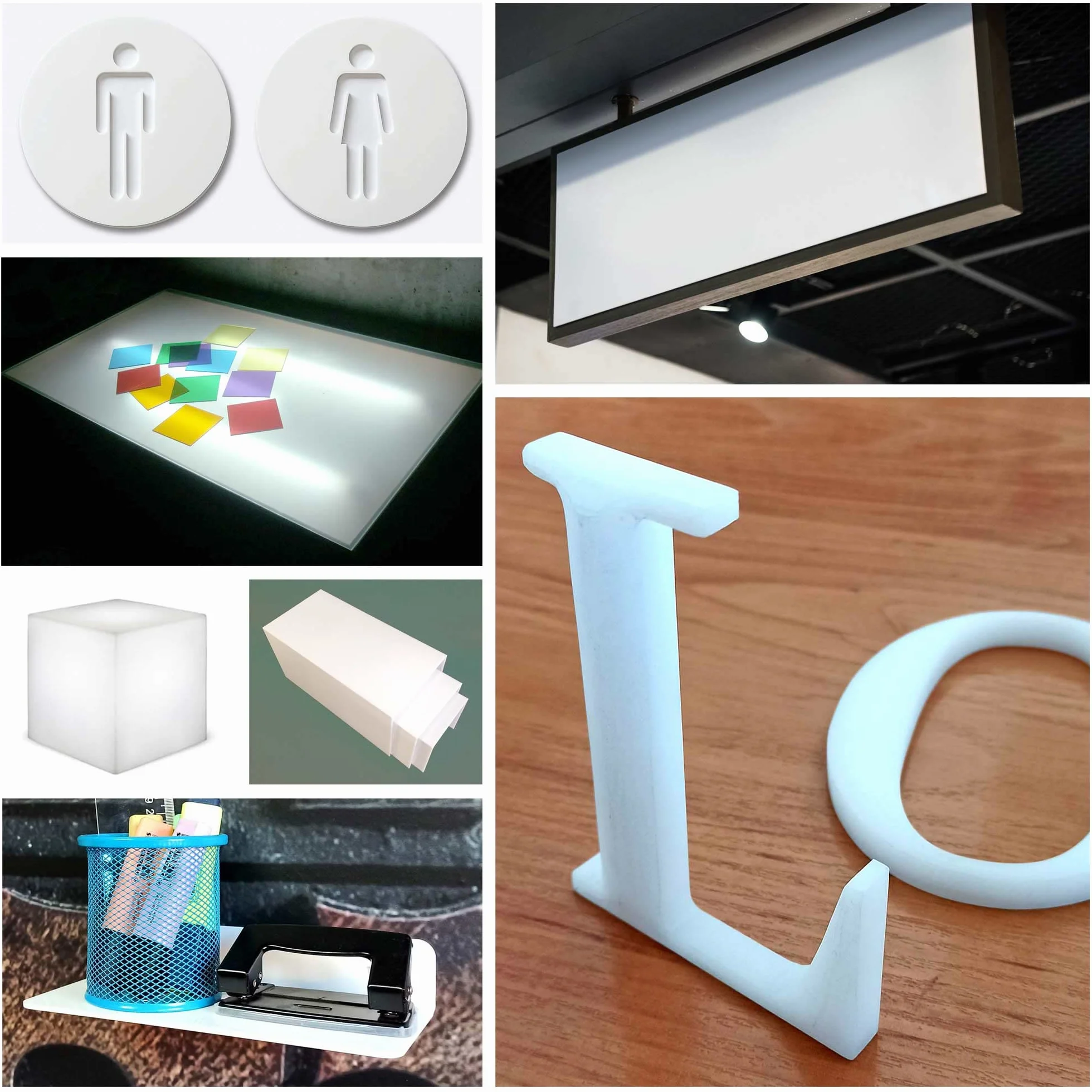 GOYAPRINT Metacrilato Blanco Opal 3 mm Placas Acrílicas Translúcidas Pack 2 Unidades A5 210×148 mm