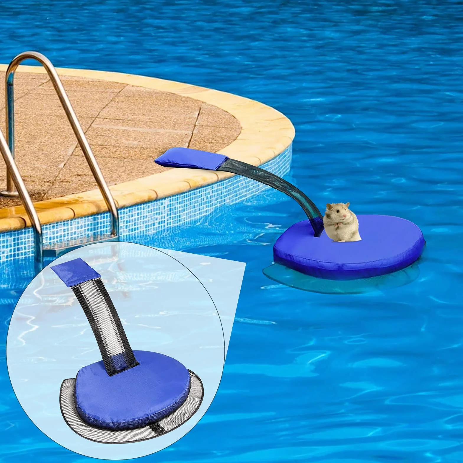ConBlom Rampa de escape para mascotas para piscina, flotante, accesorios