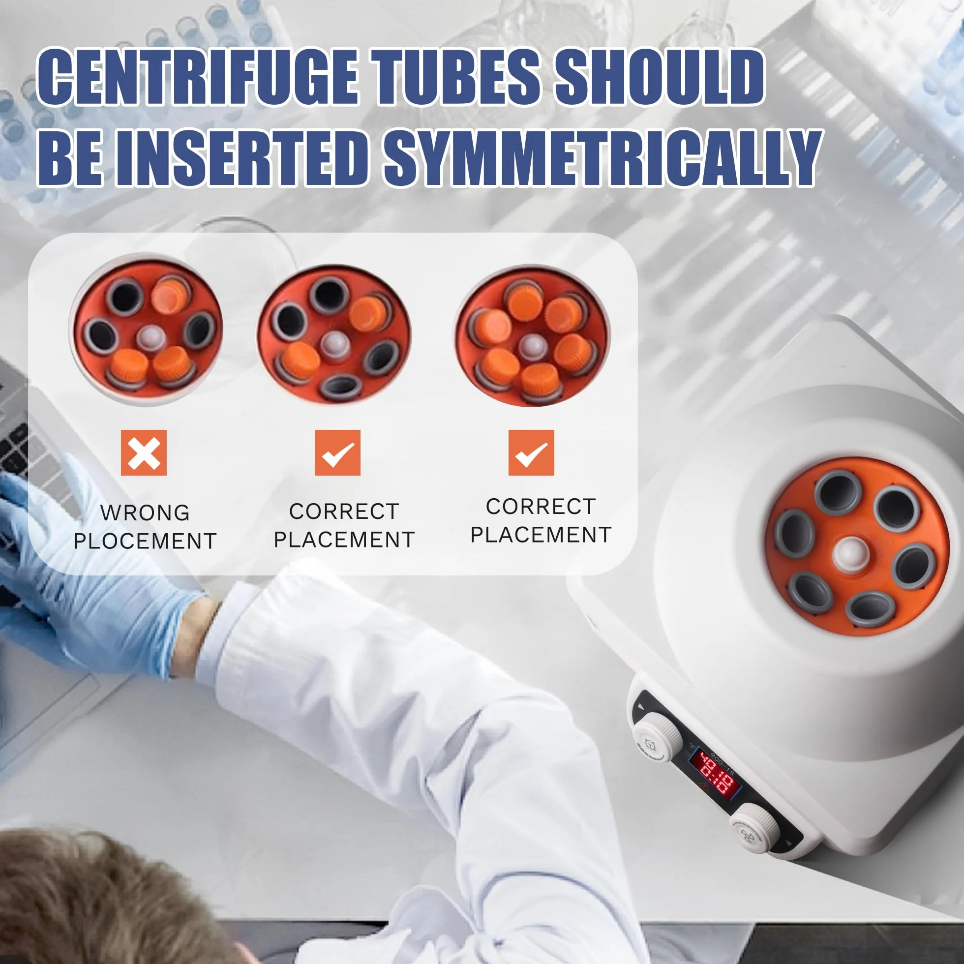 Centrifuga de Laboratorio 4000rpm 1795xg 6x10ml RCR 1-99min 220V Portátil