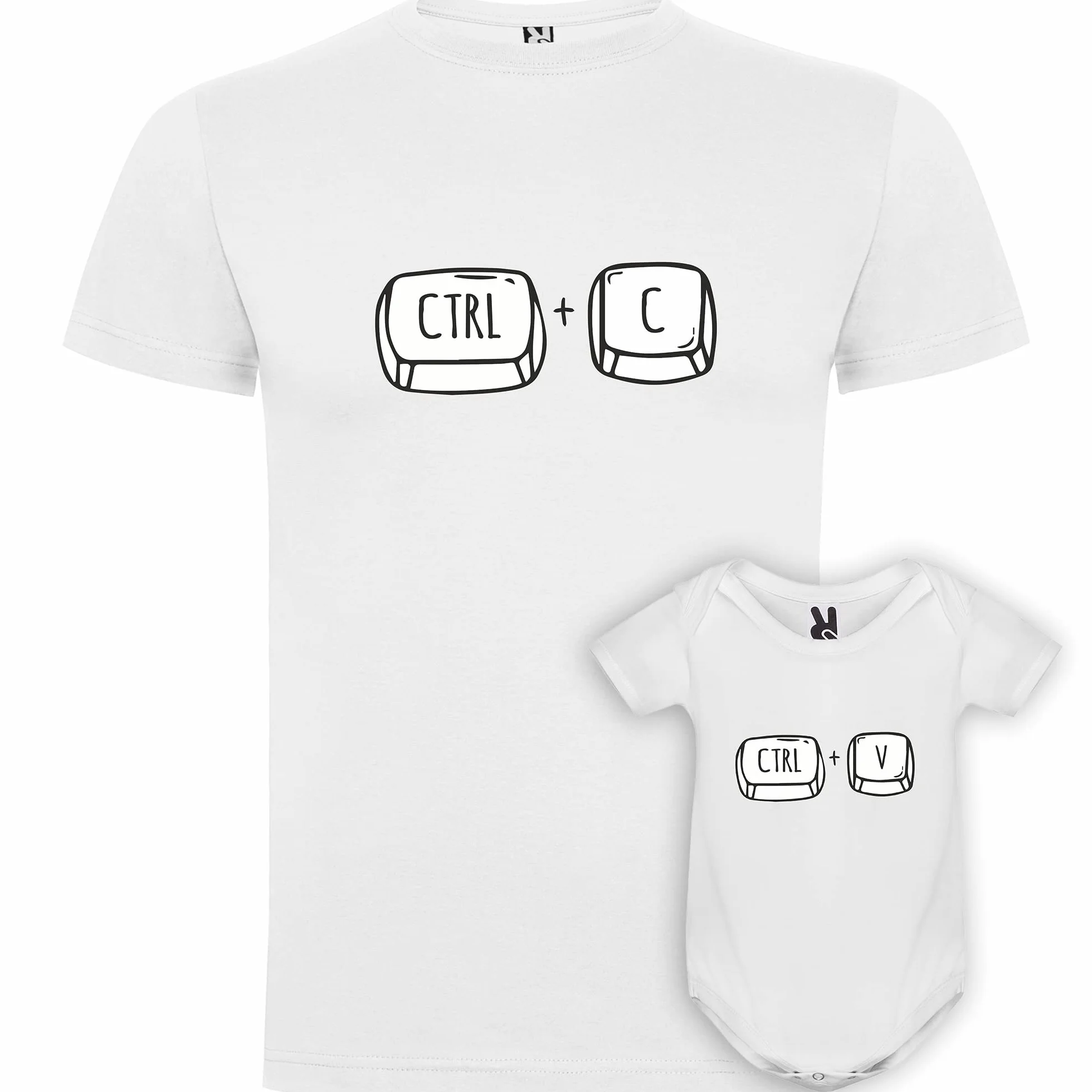 Pack Camiseta Papá y Bebé – Ropa a Juego Divertida – Regalo Original para el Día del Padre o Nacimiento