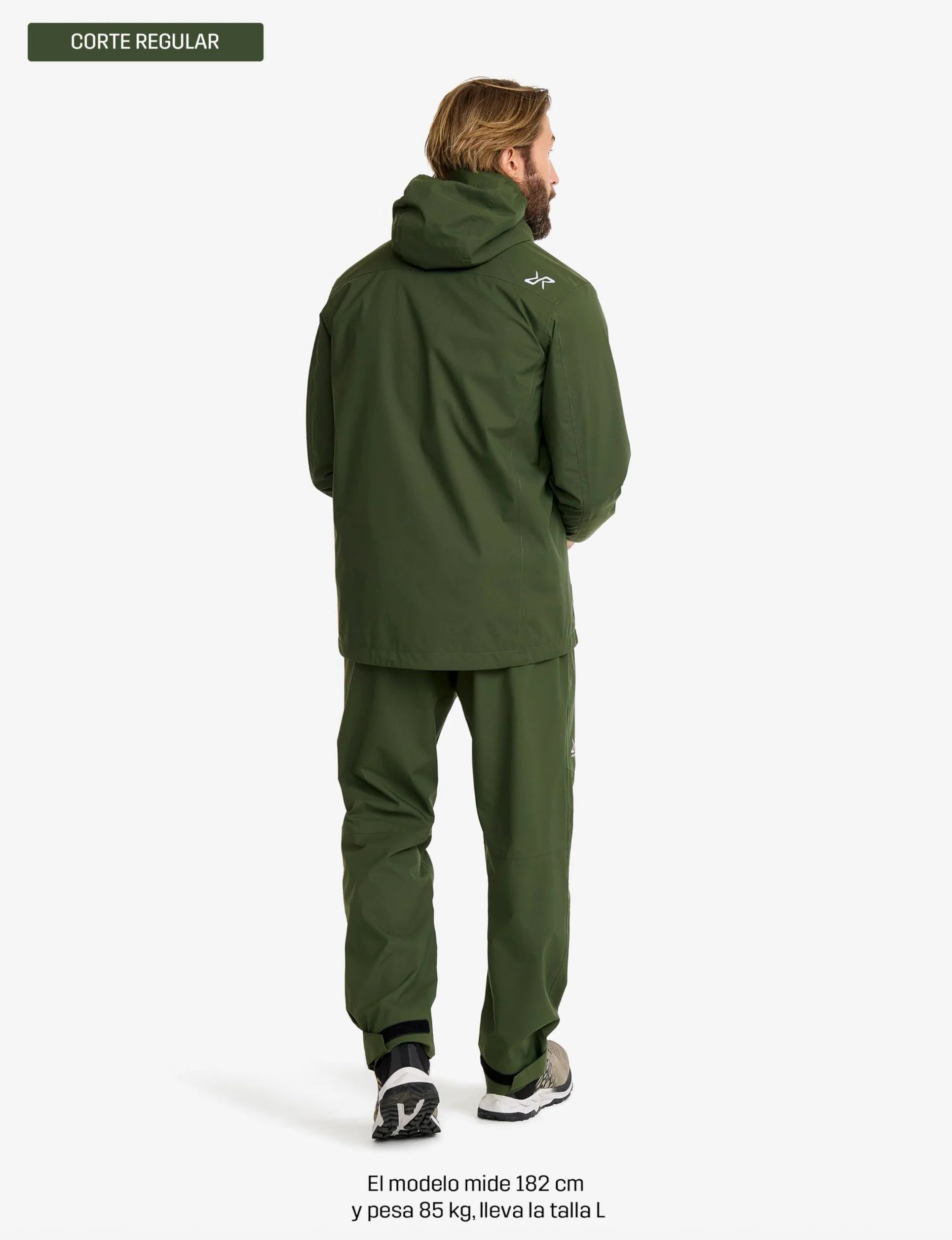 RevolutionRace Vector 2L Jacket para Hombre, Chaqueta Impermeable y Cortaviento para Senderismo