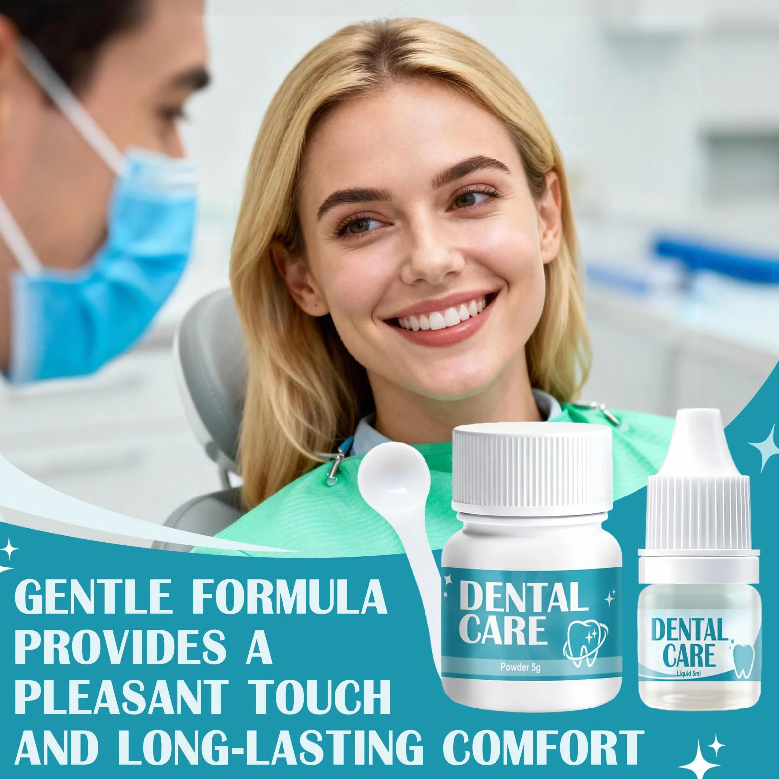 Cemento Dental Composite para Corona y Puente Rellenar Caries
